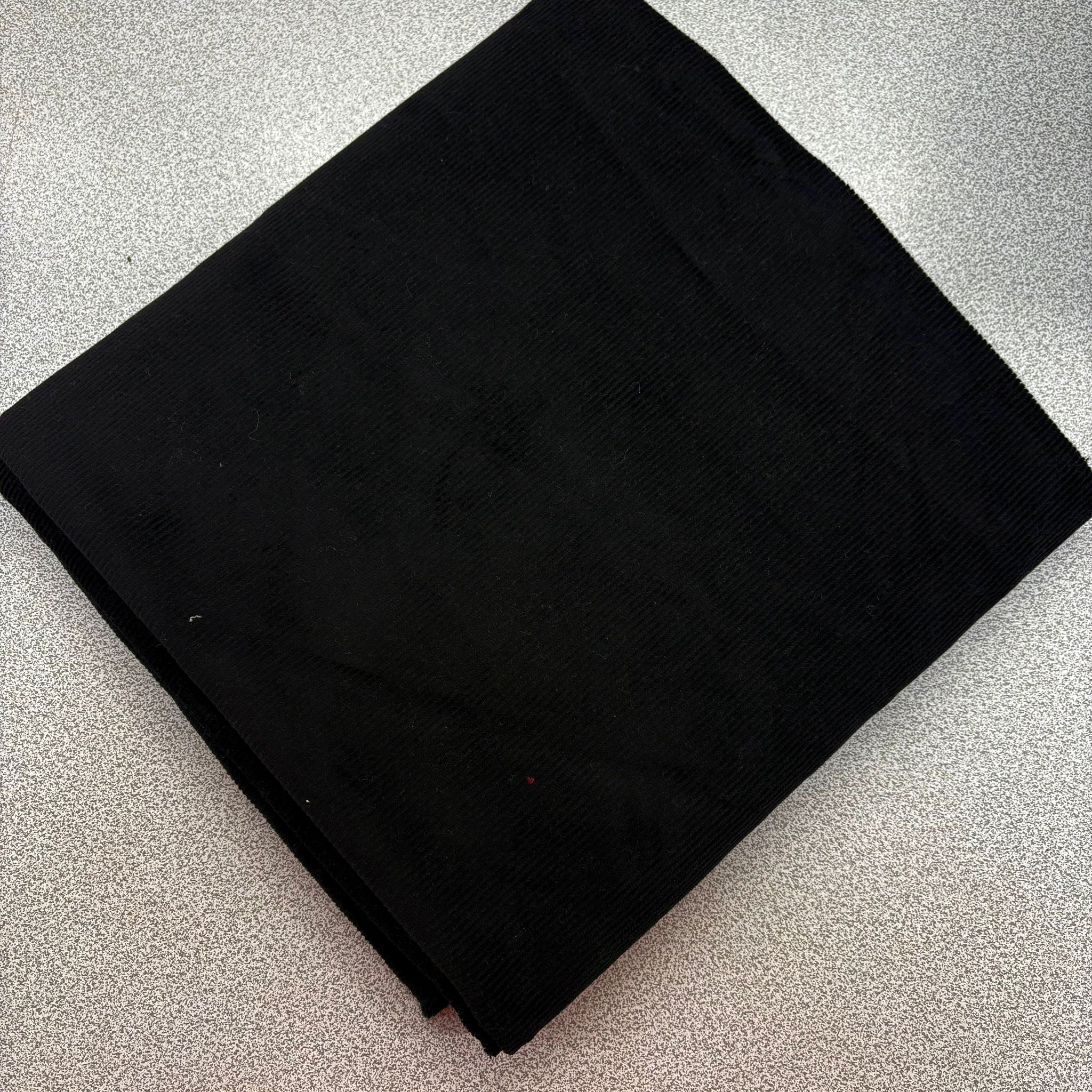 Siyah No:70 90*140 cm Parça Fitilli Kadife Kumaş