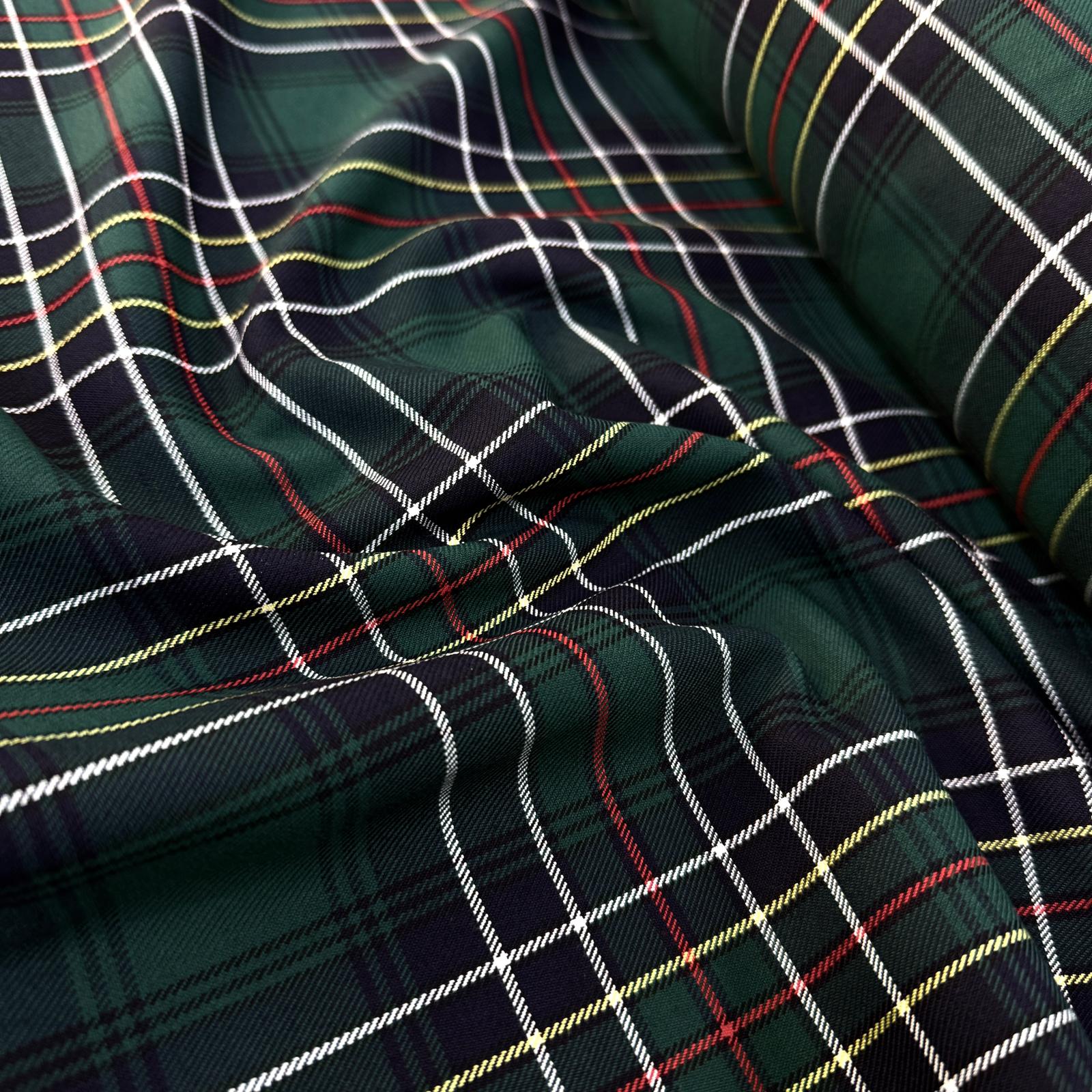 Zümrüt Ekose İskoç Kumaş