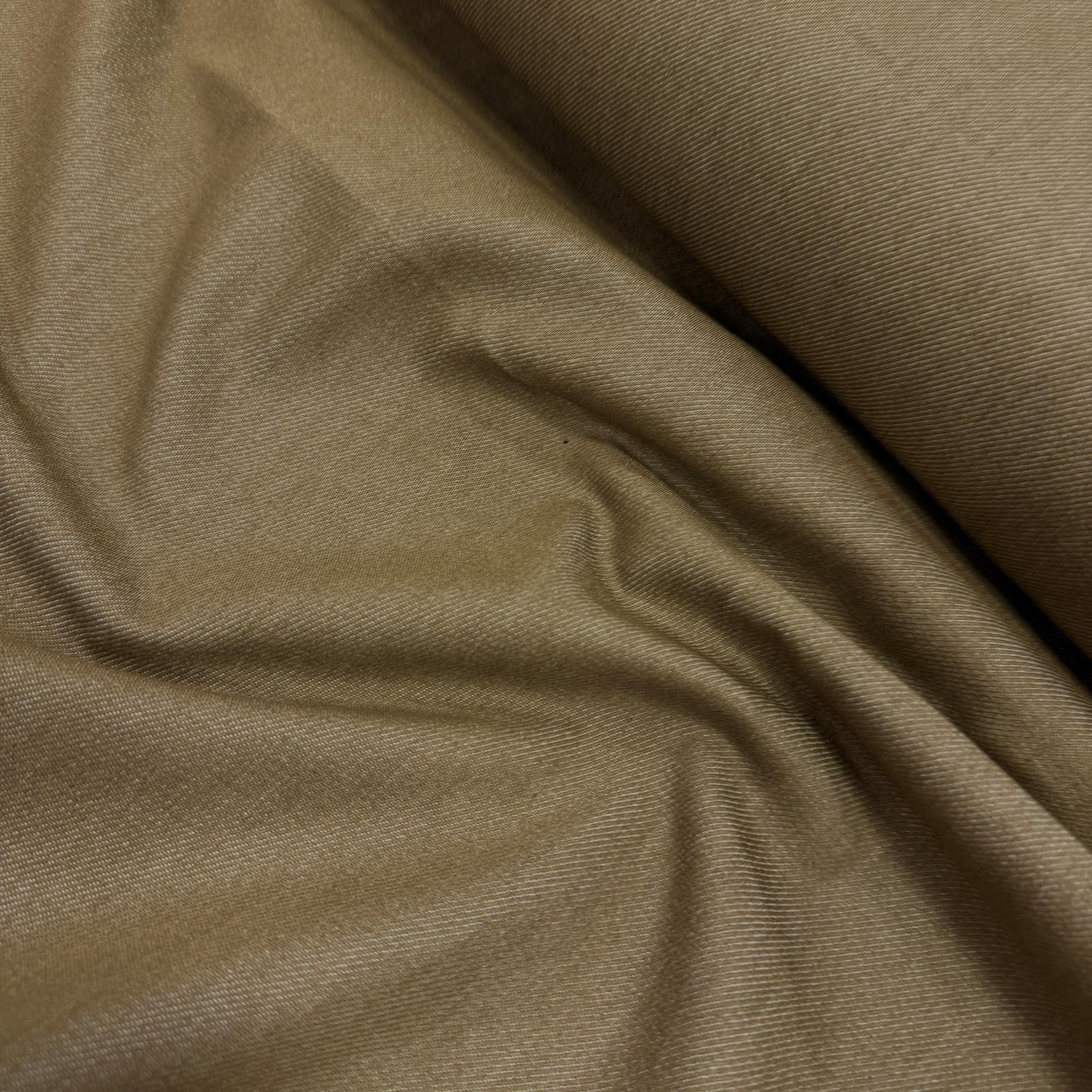 Koyu Bej Kalın Likrasız Kot Kumaş