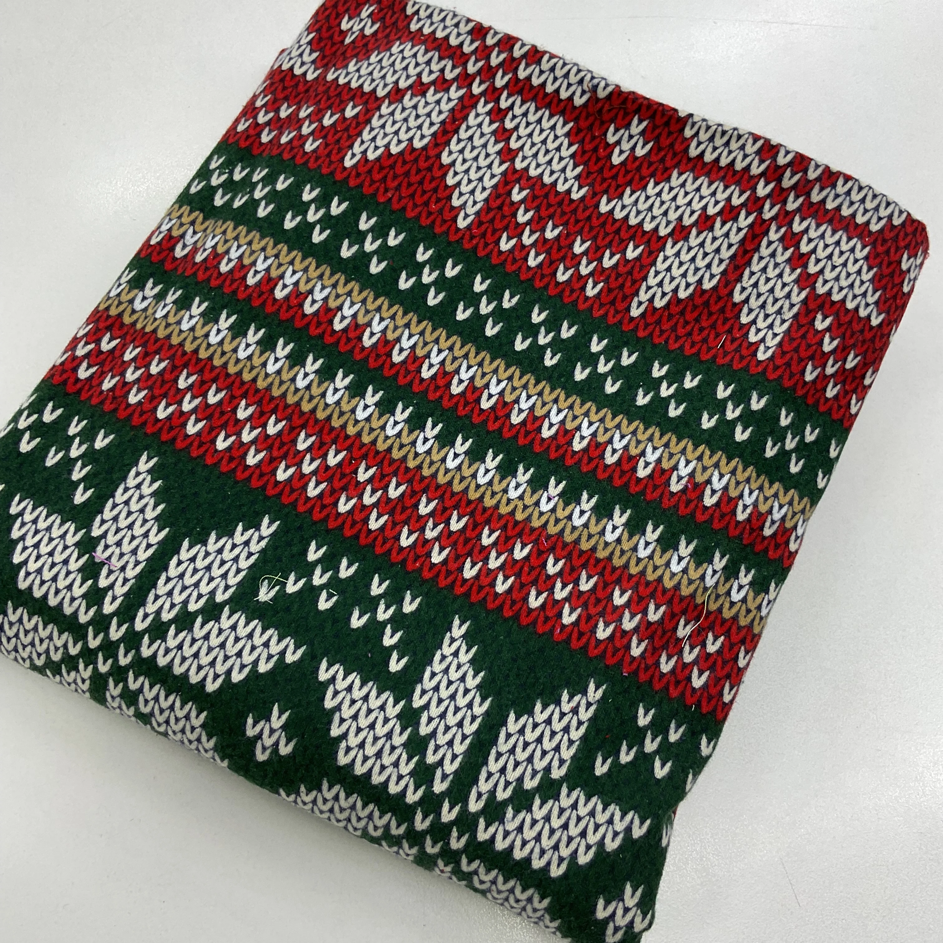 Kırmızı Örgü 150*240 Cm Parça Pazen Kumaş 