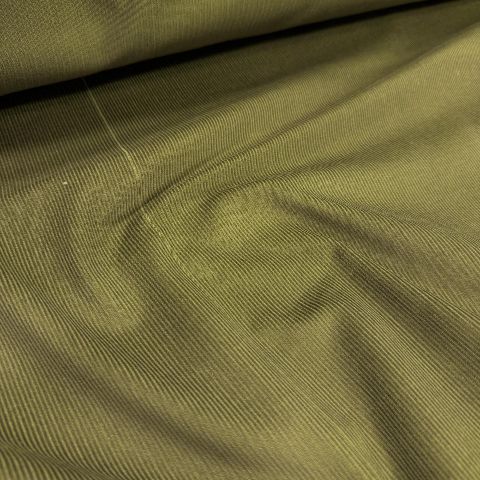 Defolu Ceviz Yeşil Likrasız Pamuk Fitilli Kadife Kumaş