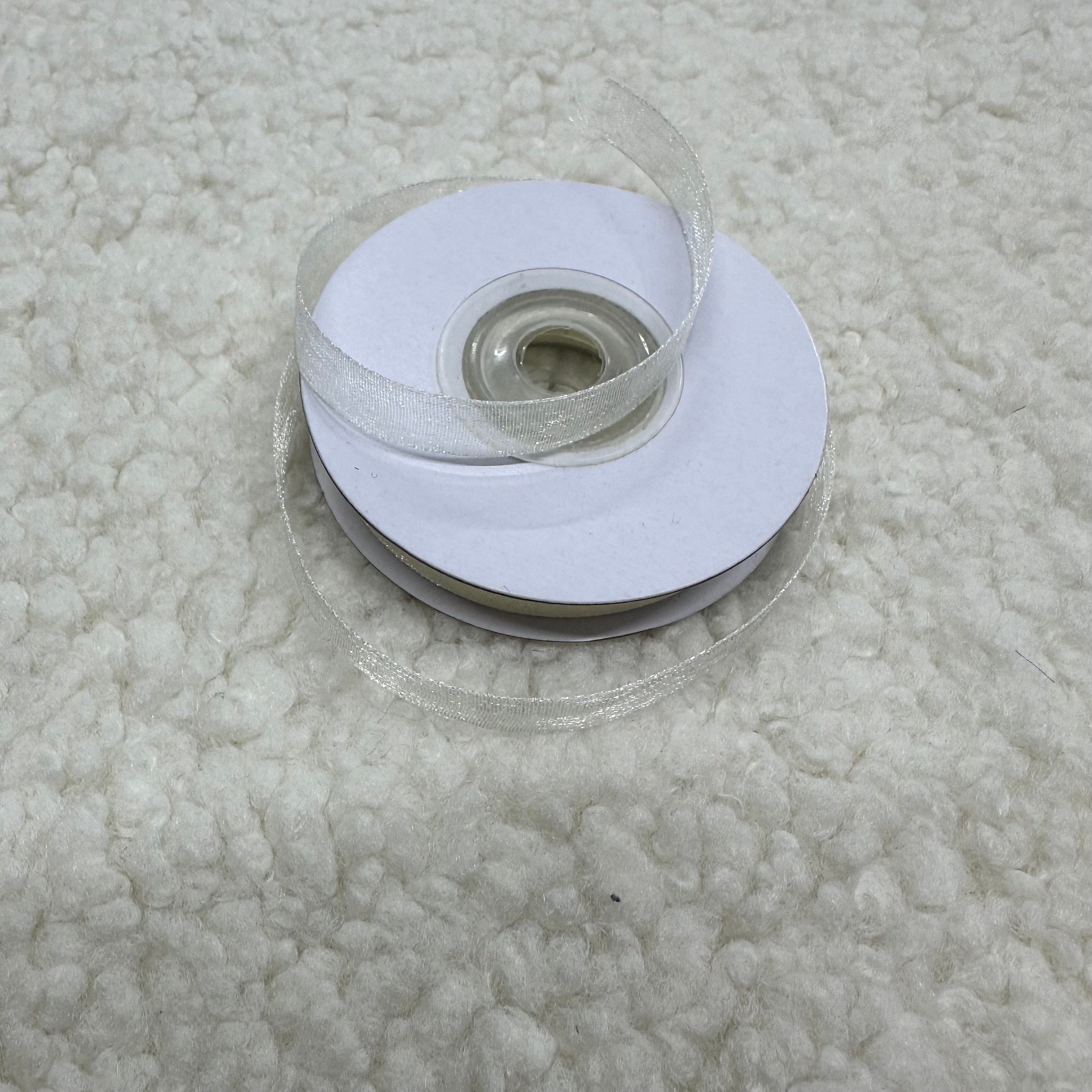 Krem Organze Kurdele 1 Cm