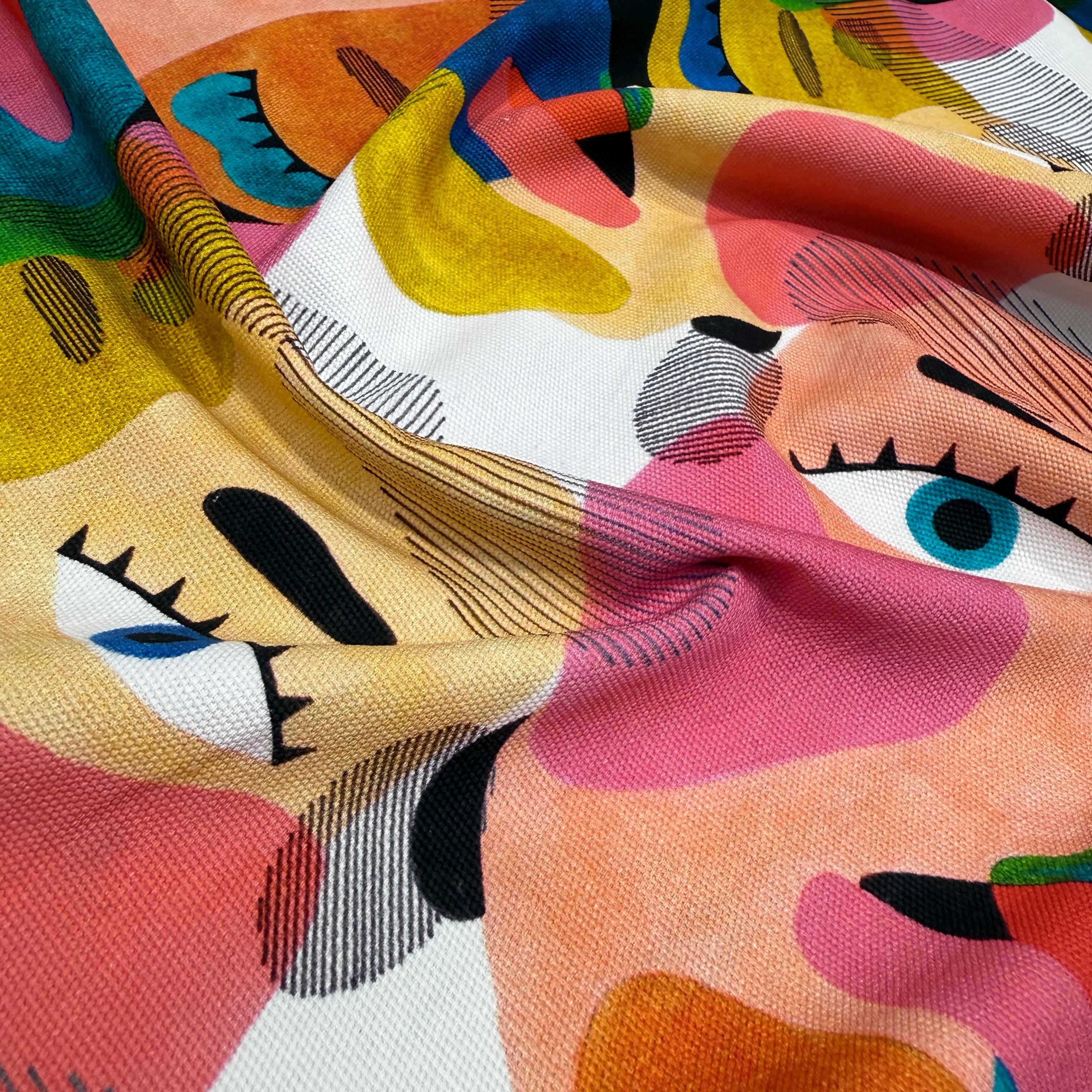 Faces İntaşlar Markalı Kanvas Kumaş