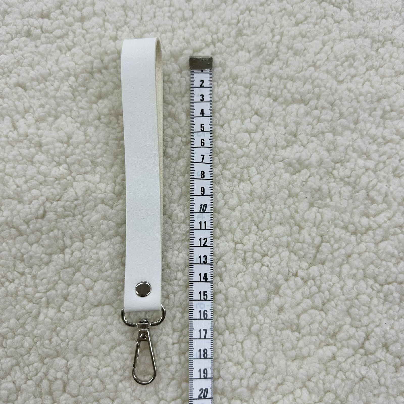Beyaz Clutch Çanta Sapı