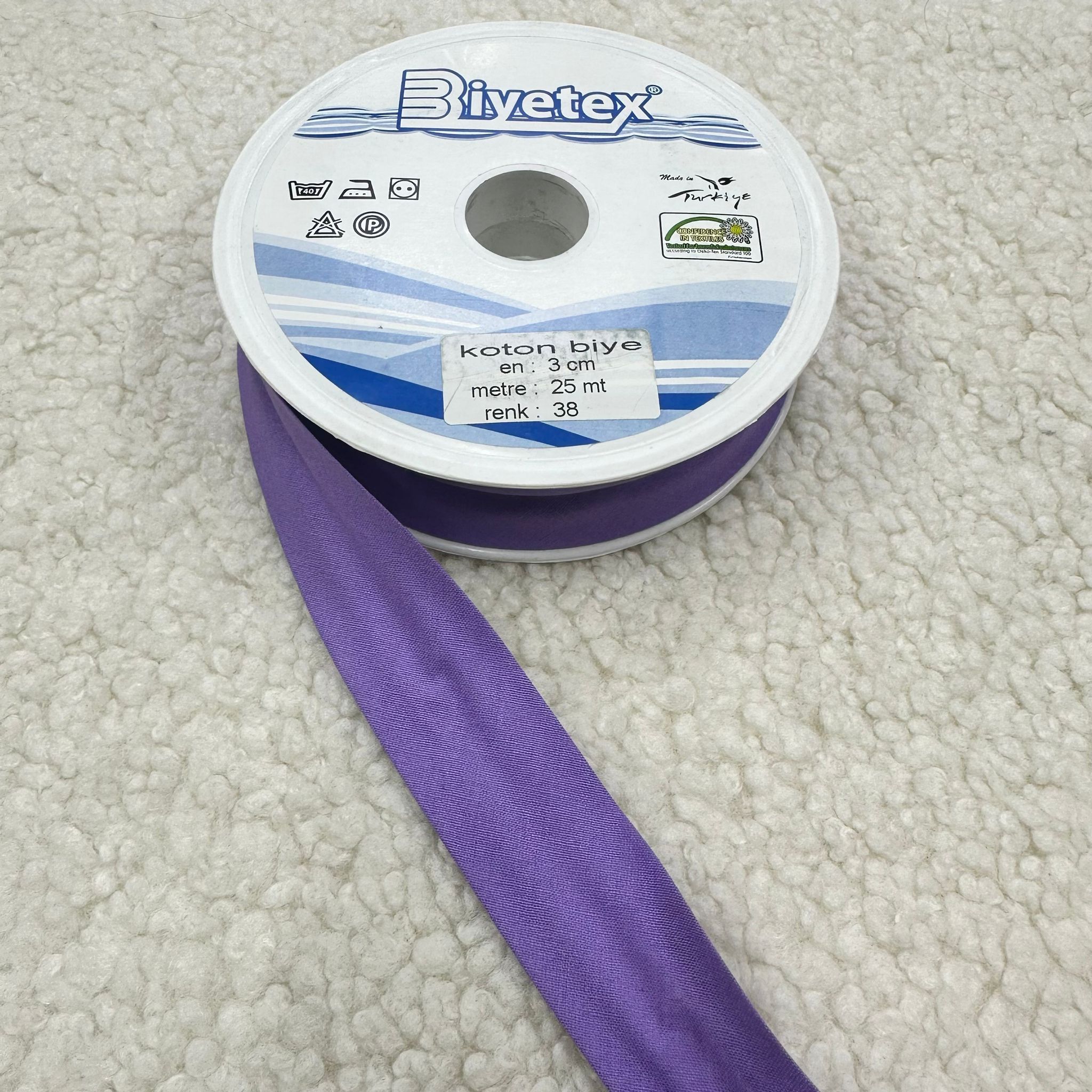 Renk No 38 Biyetex Koton Biye 3 Cm