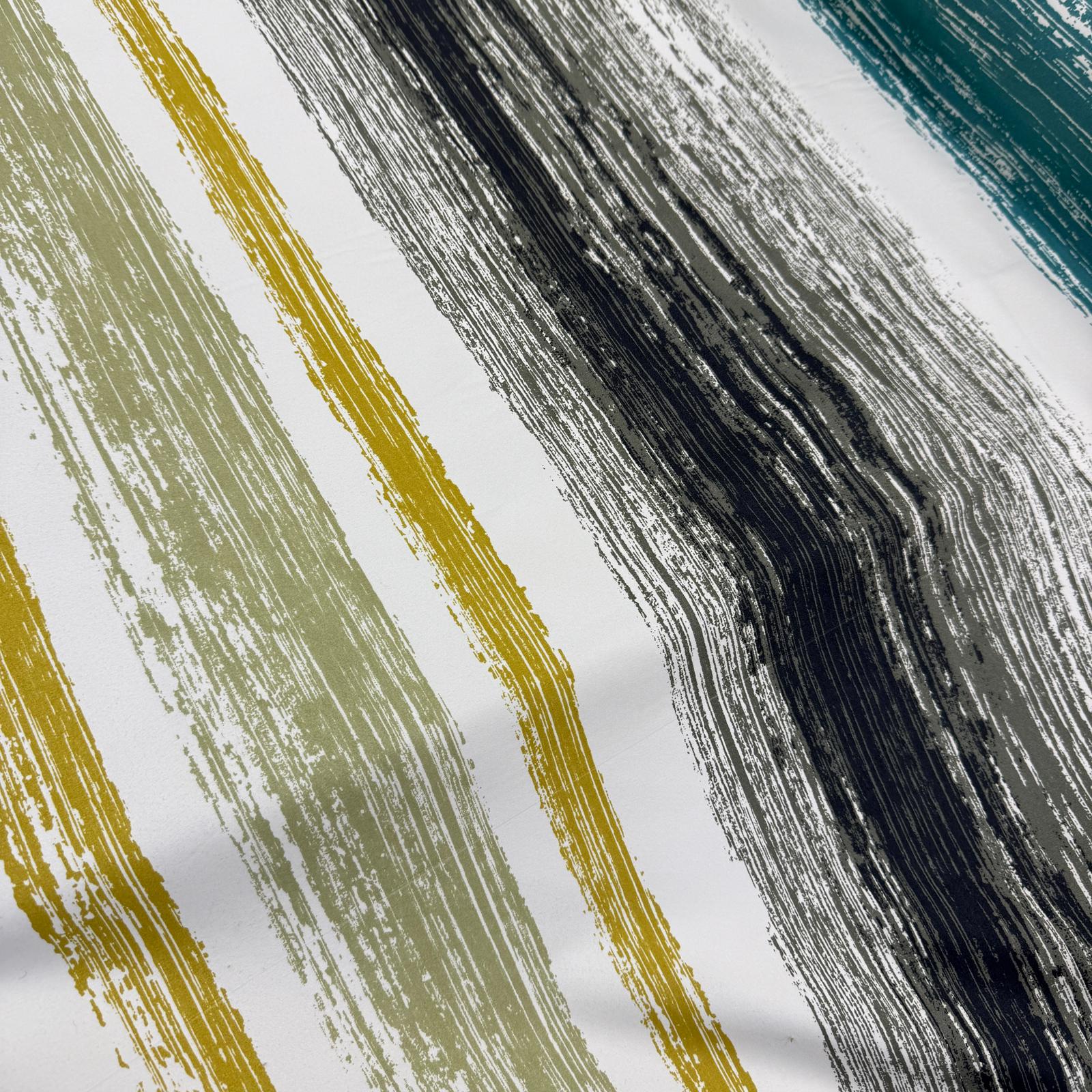 Renkli Şeritler Masa Örtülük Süet Kumaş