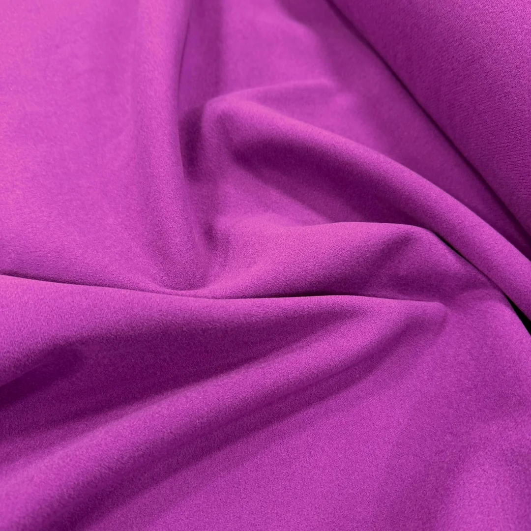 Özel Üretim Menekşe Likralı Oğuz Kaşe Kumaş