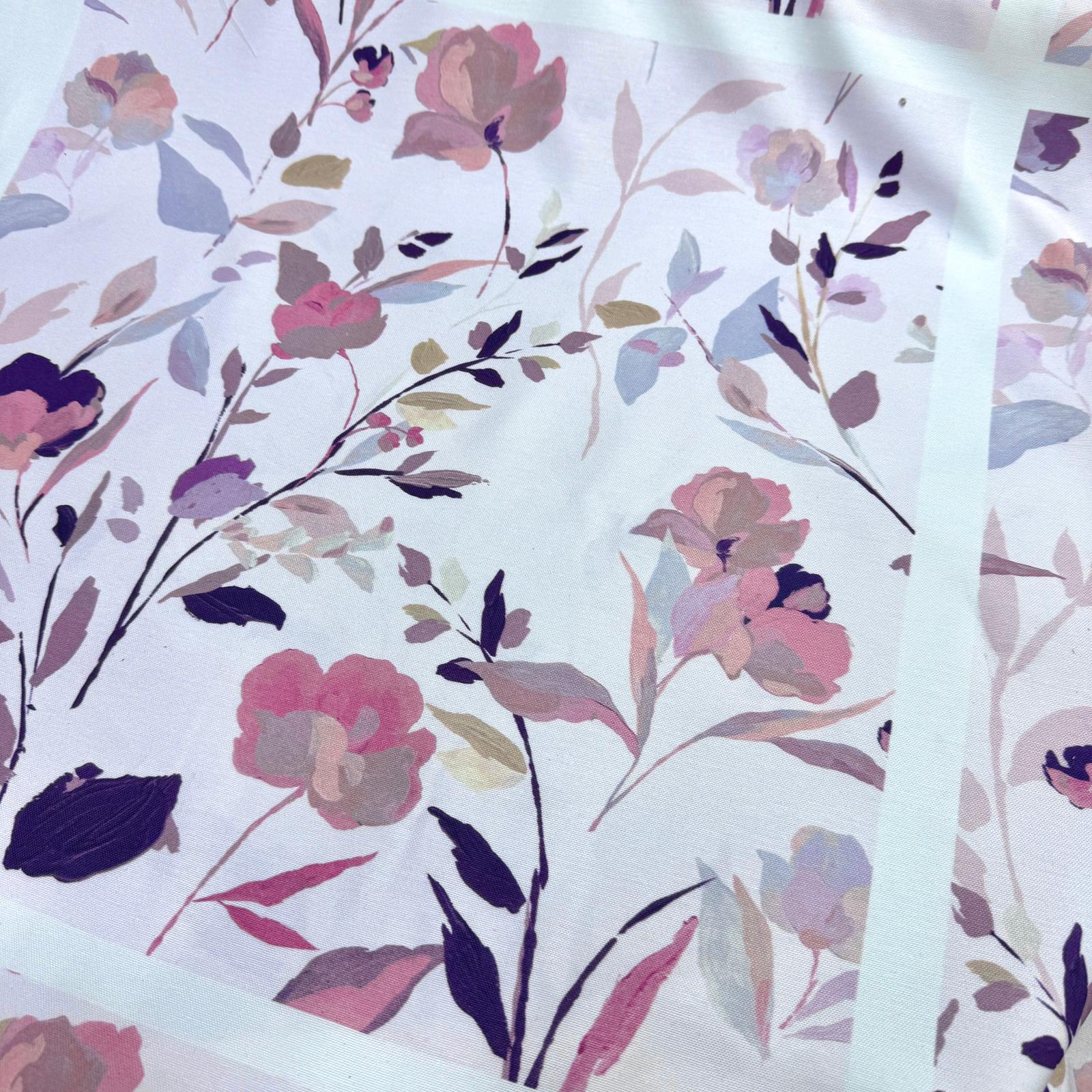 Çiçekler 50*50 Cm Pano Kırlentlik Duck Kumaş