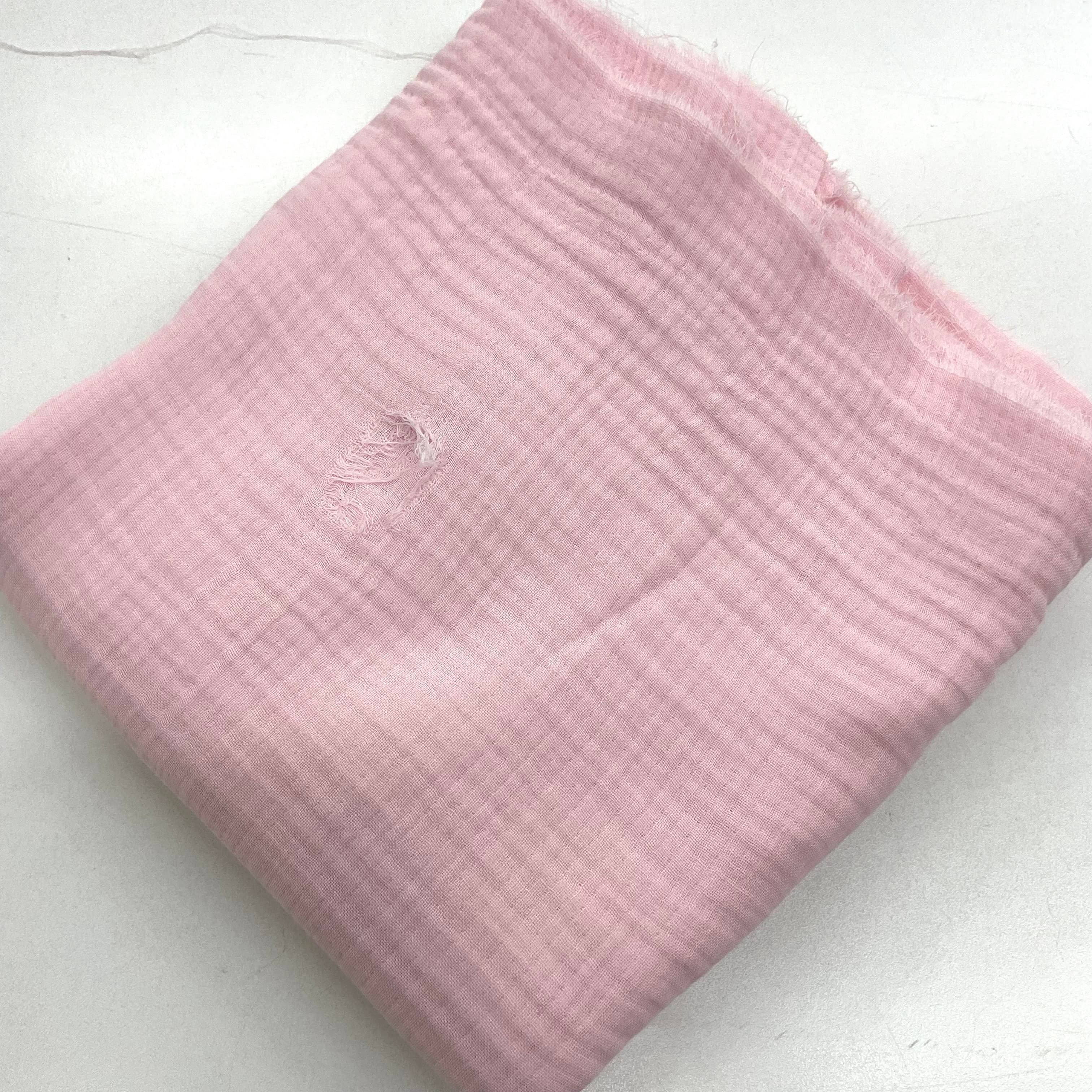 Defolu Toz Pembe 50*240 cm Parça Multi Müslin Kumaş