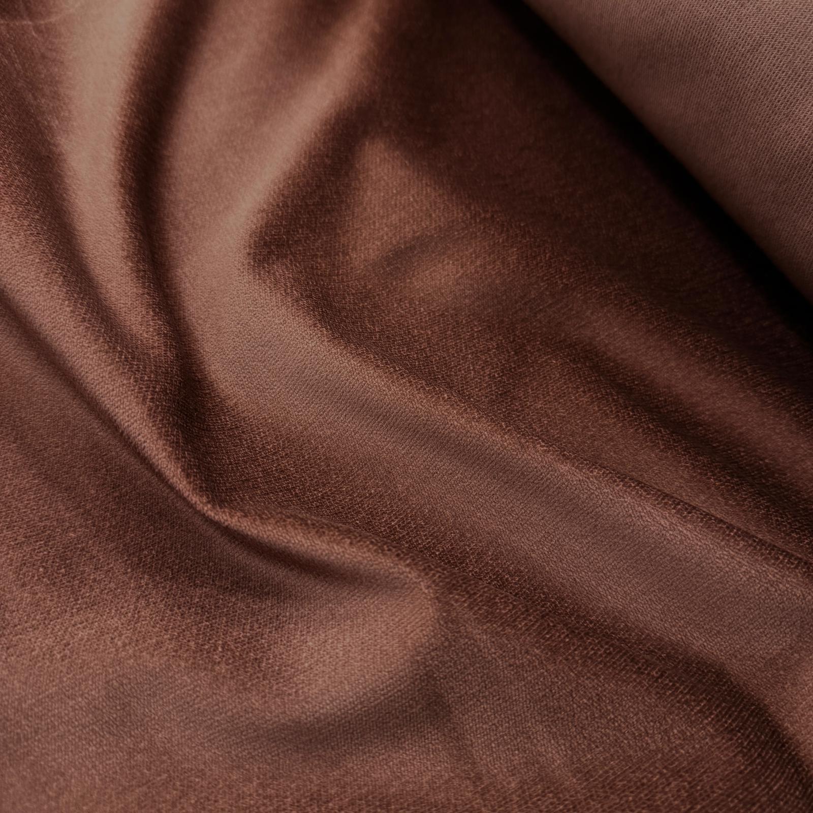 Çikolata Düz Likralı Pamuk Kadife Kumaş