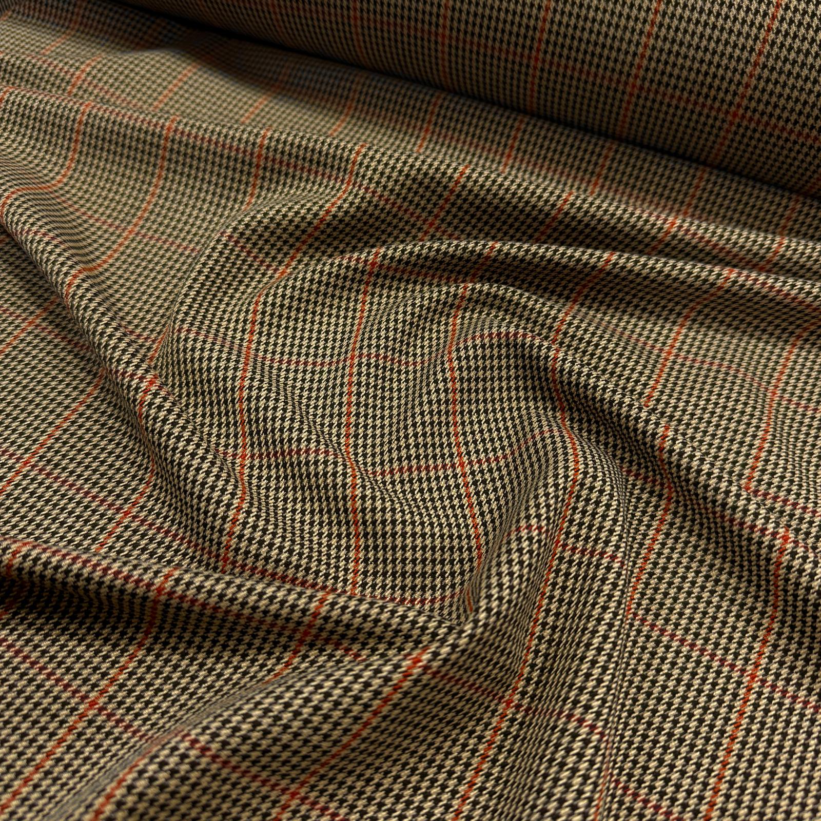 Mevsimlik Kazayağı Ekose Giyimlik Dokuma Kumaş