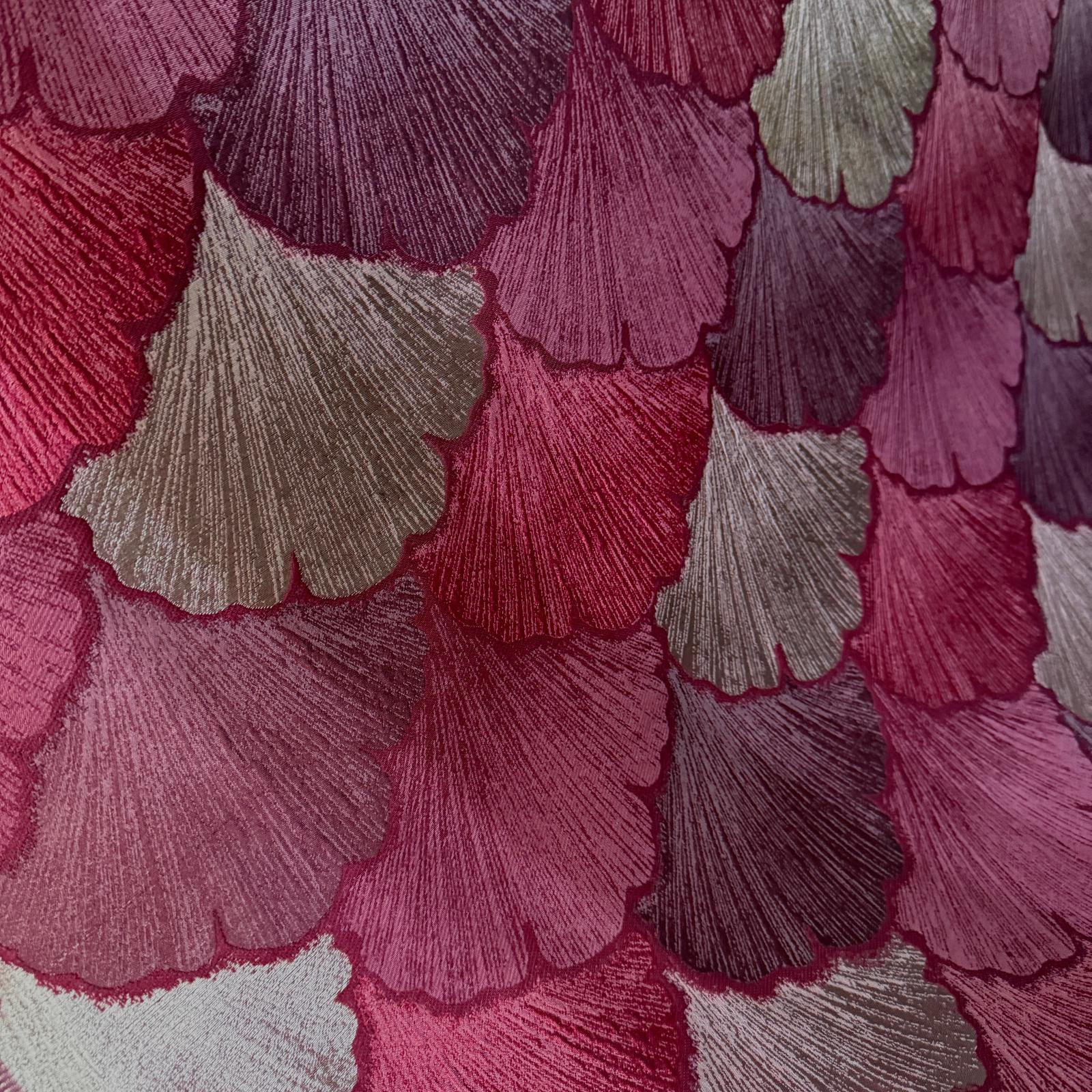 Özel Üretim Pembe Yapraklar Goblen Kumaş