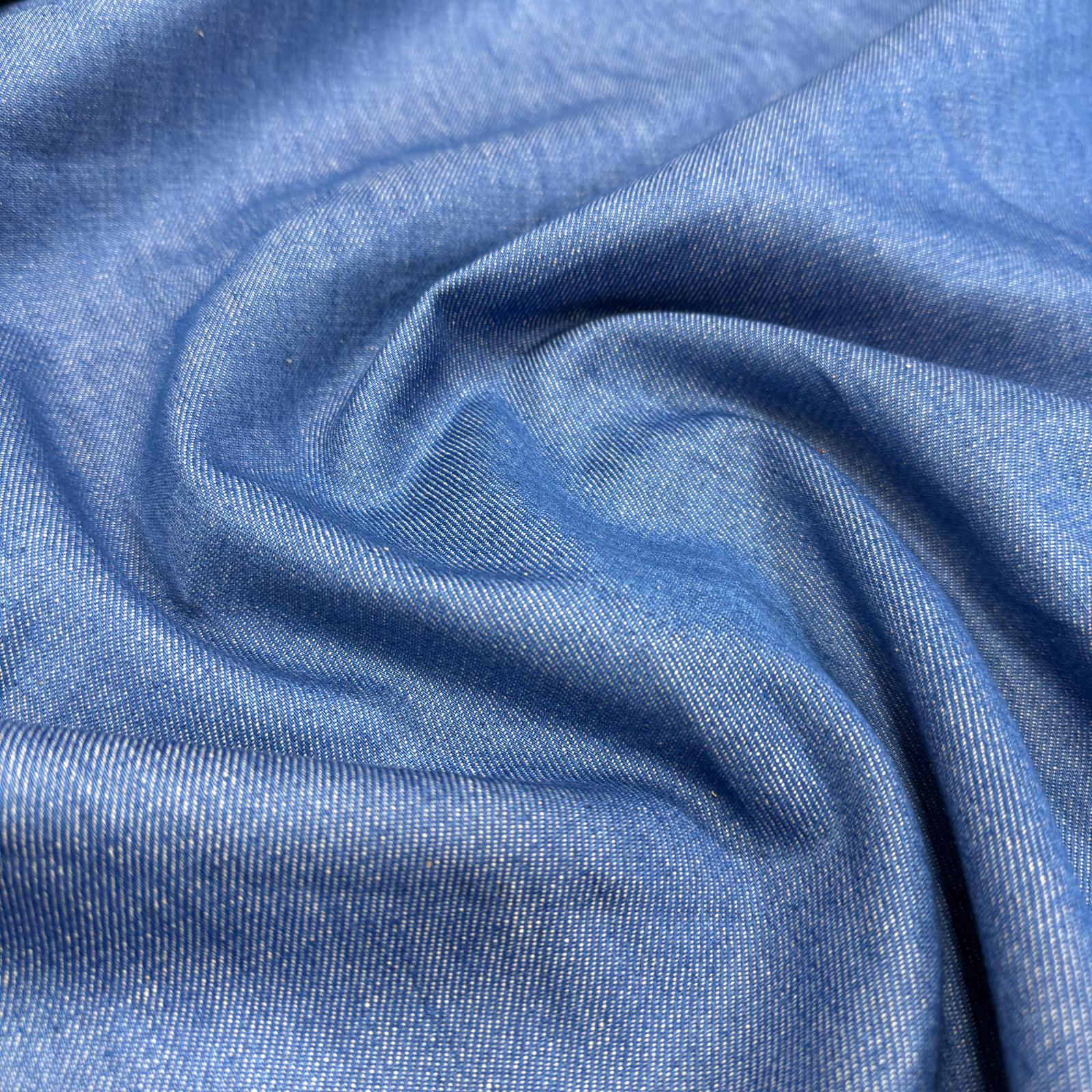 Açık Mavi Likrasız Kot Kumaş