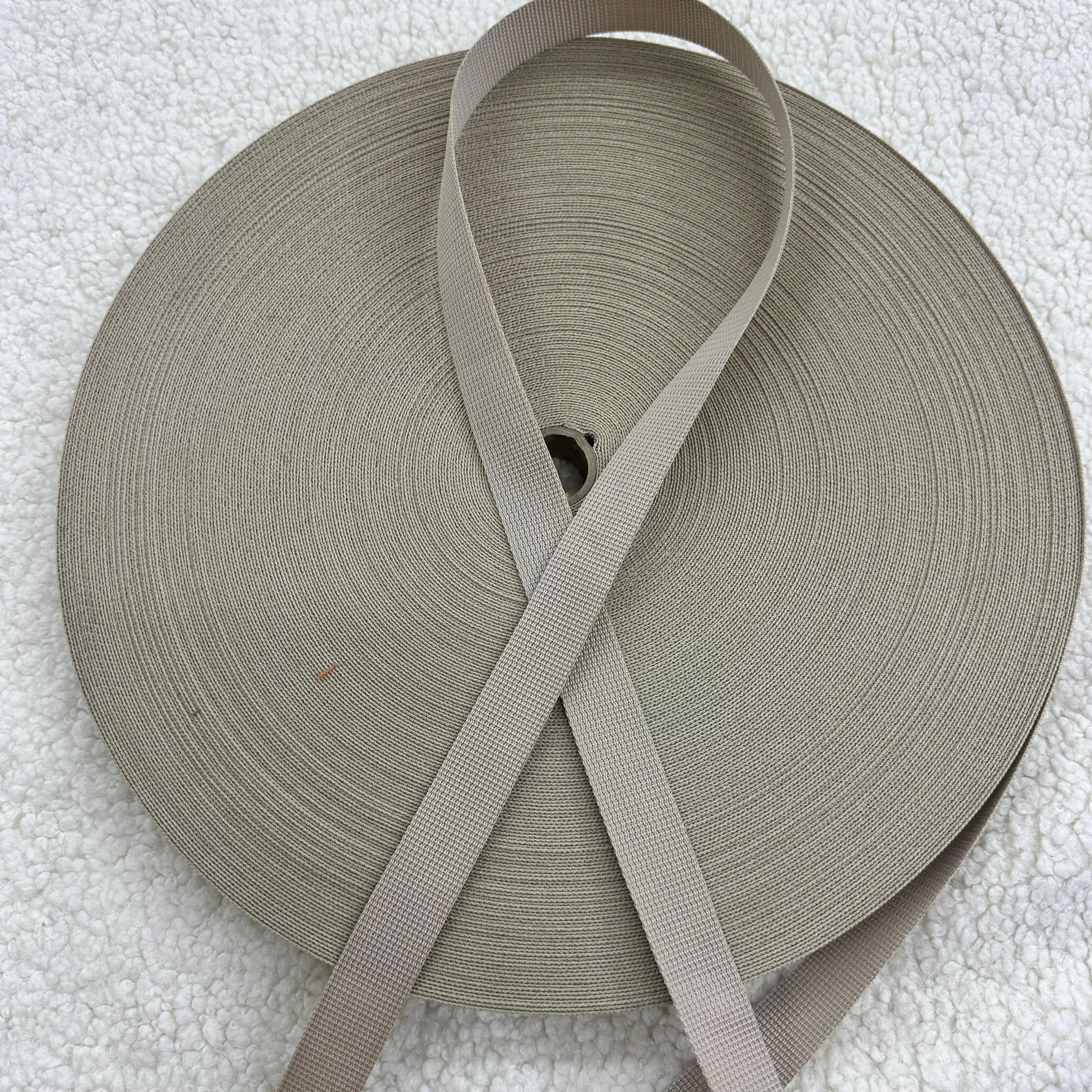Bej Polyester 2 Cm Çanta Kolonu Sapı