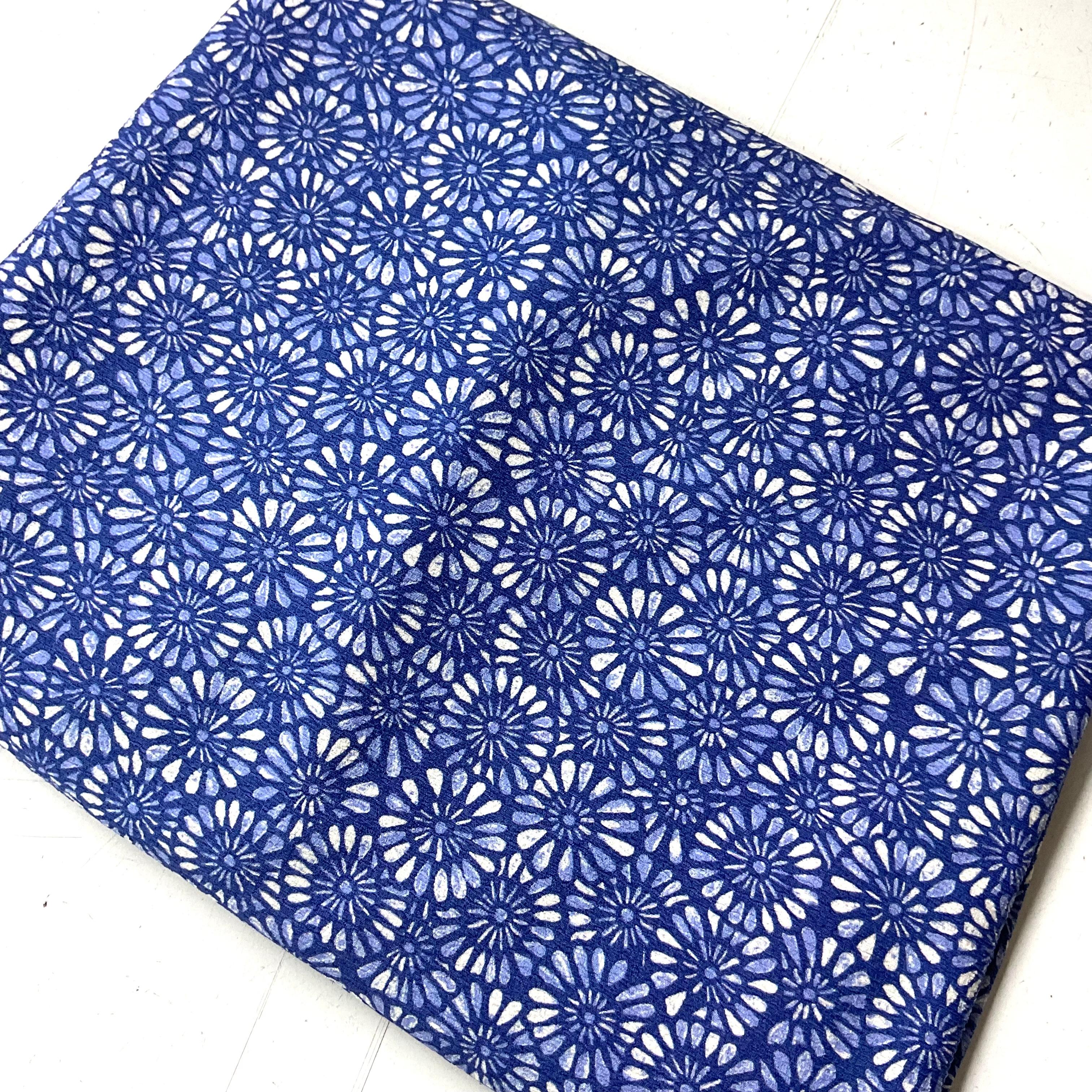 Mavi Mandala 100*140 cm Bürümcük Penye Parça Kumaş