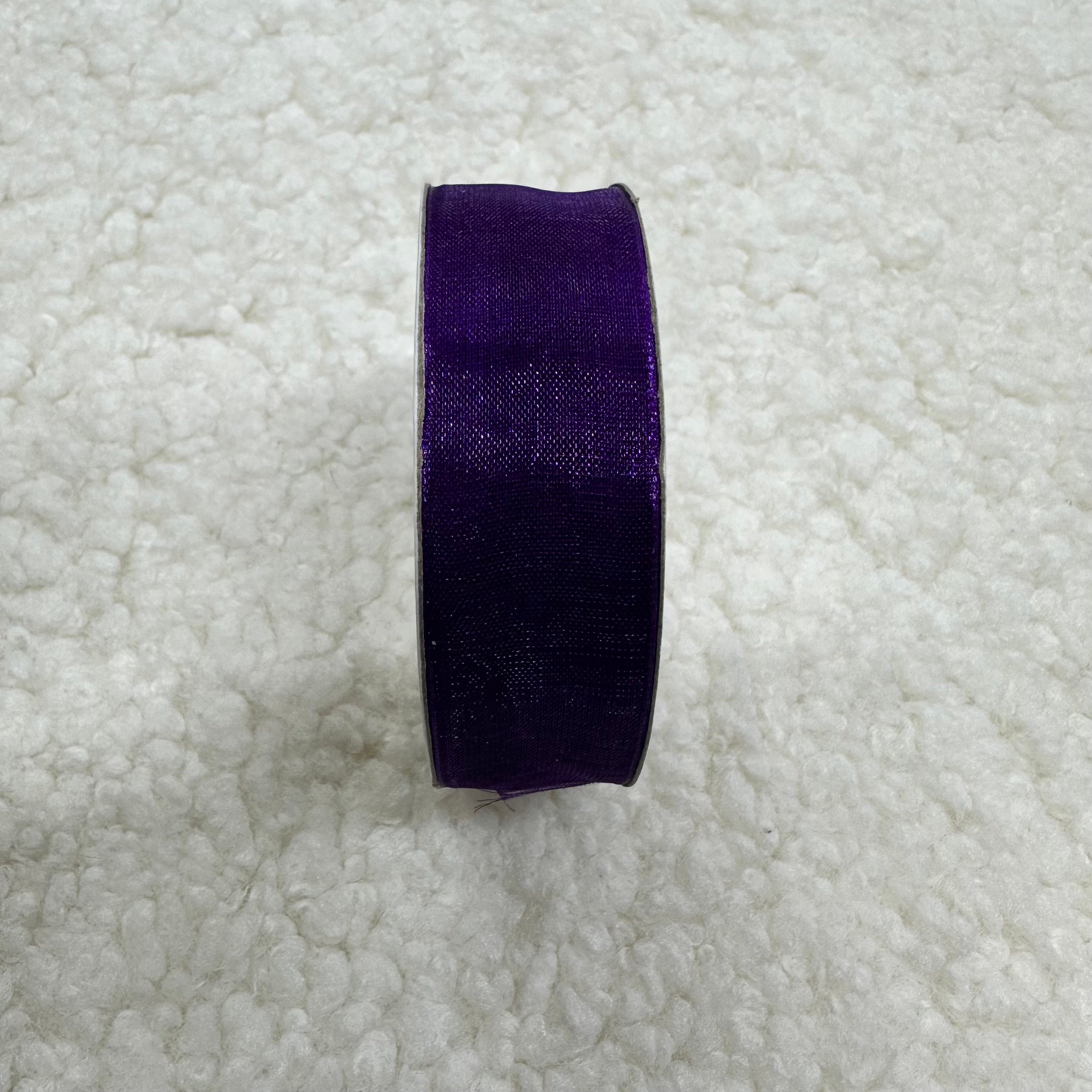 Koyu Mor Organze Kurdele 2 Cm