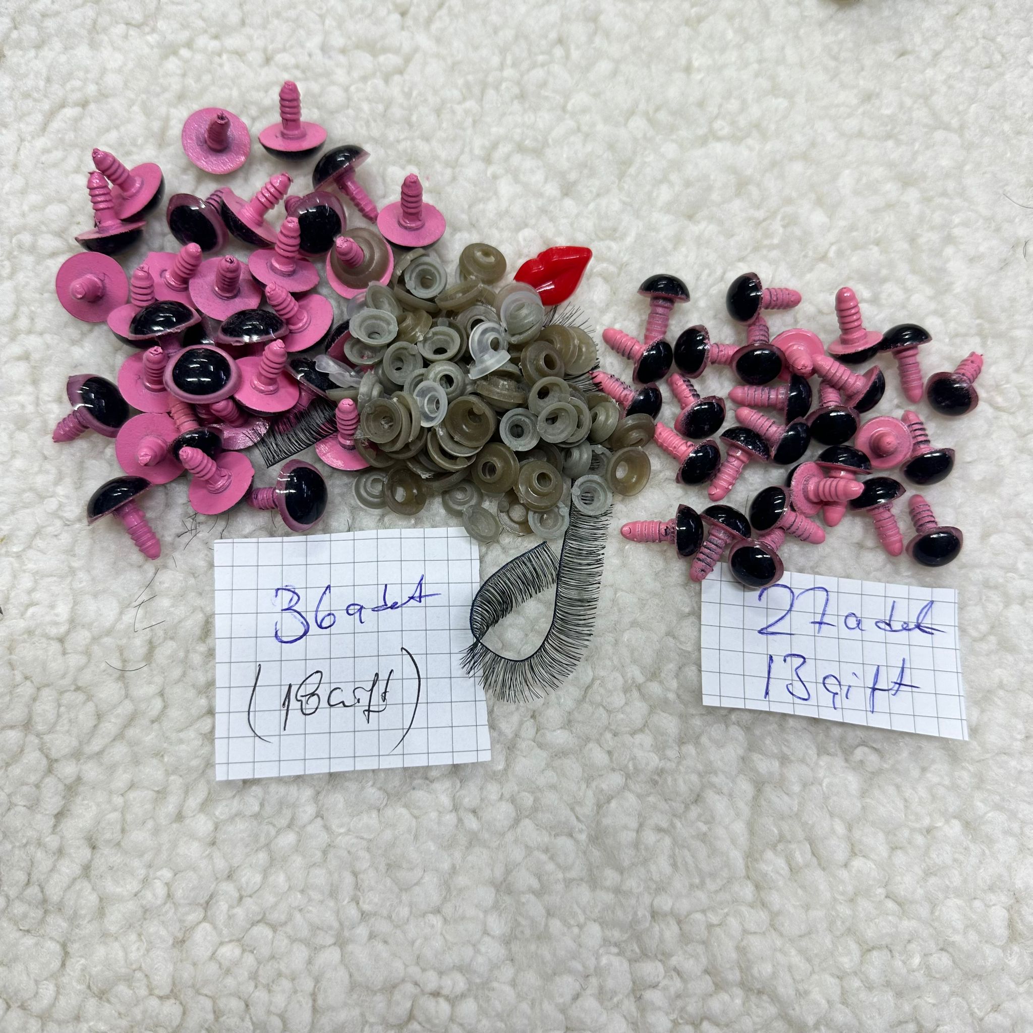 Pembe Amigurumi Göz Set