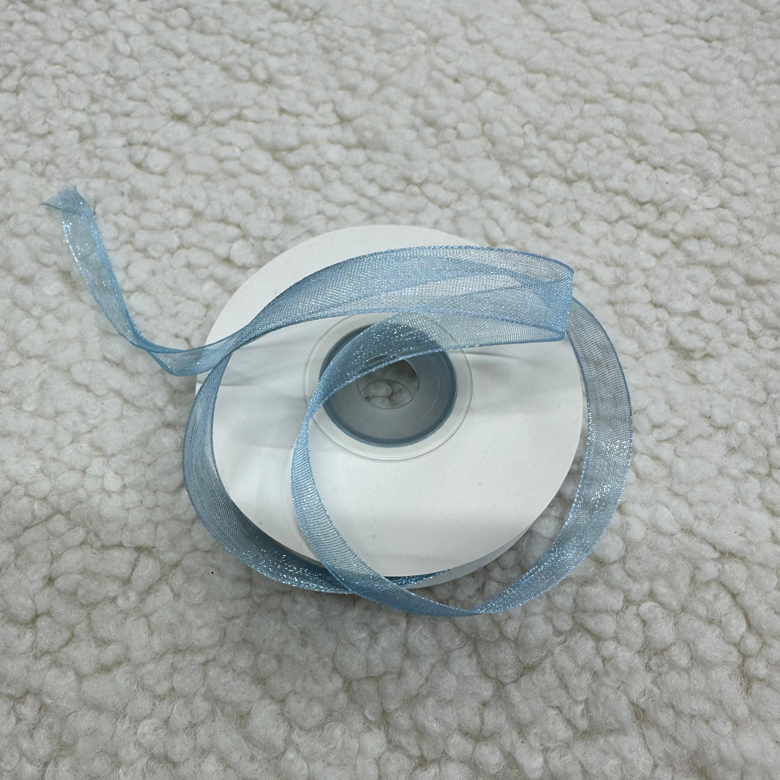 Mavi Organze Kurdele 1 Cm