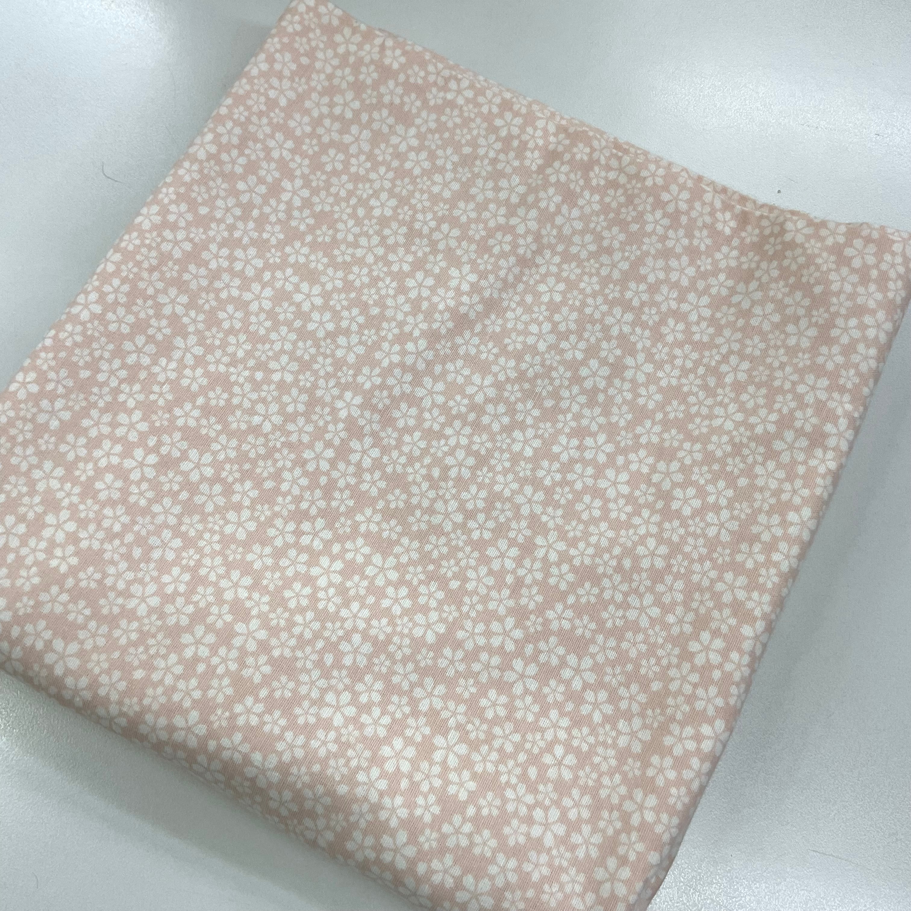 Somon Çiçekler 110*240 Cm Parça Pazen Kumaş 