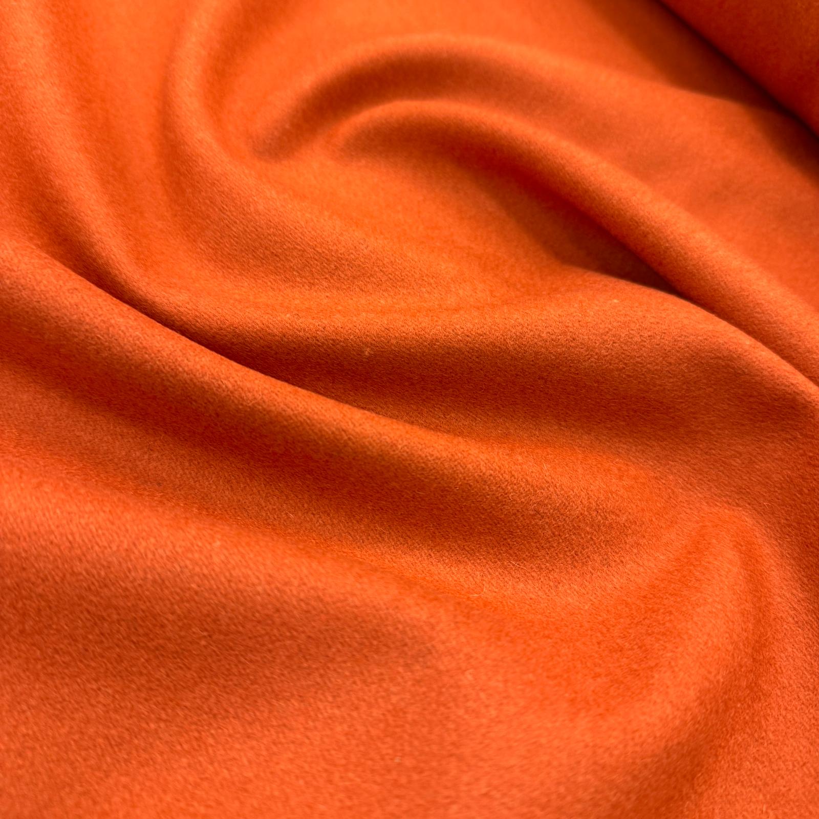 İngiliz Yünlü Portakal Kaşe Kumaş