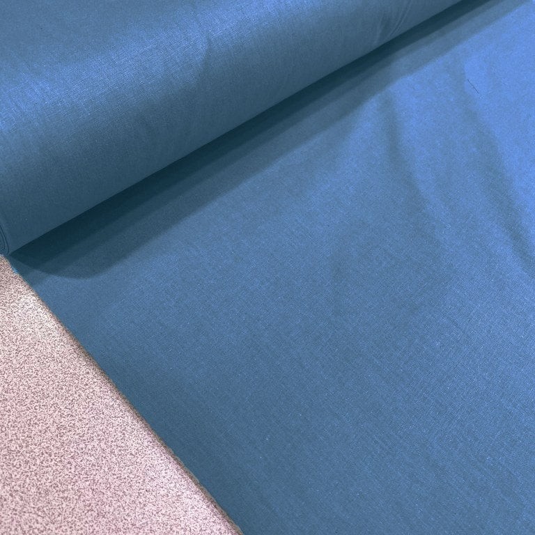 Faal Koyu İndigo Mavi Poplin Kumaş
