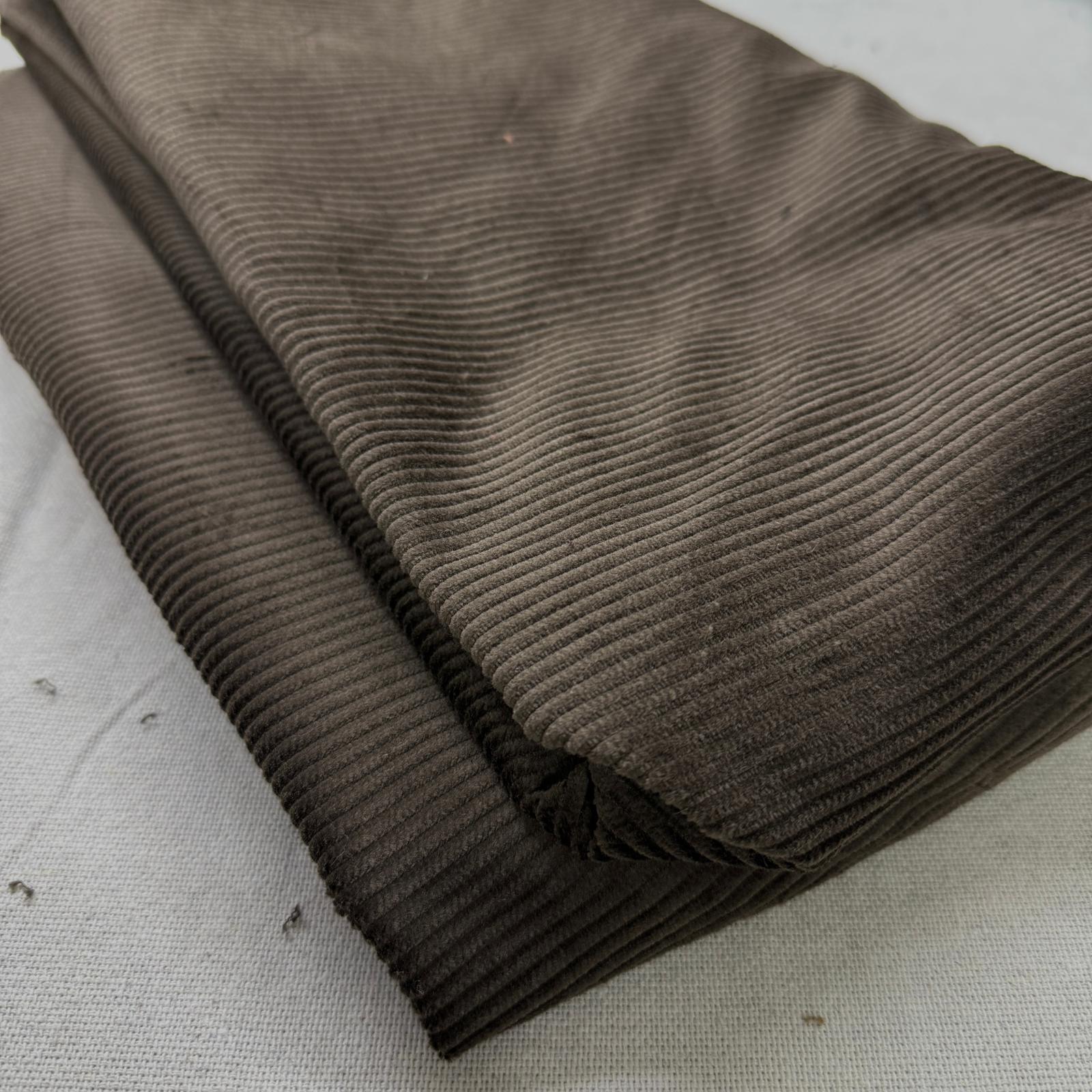 Kakao Rengi No:15 140*140 cm Parça Fitilli Kadife Kumaş