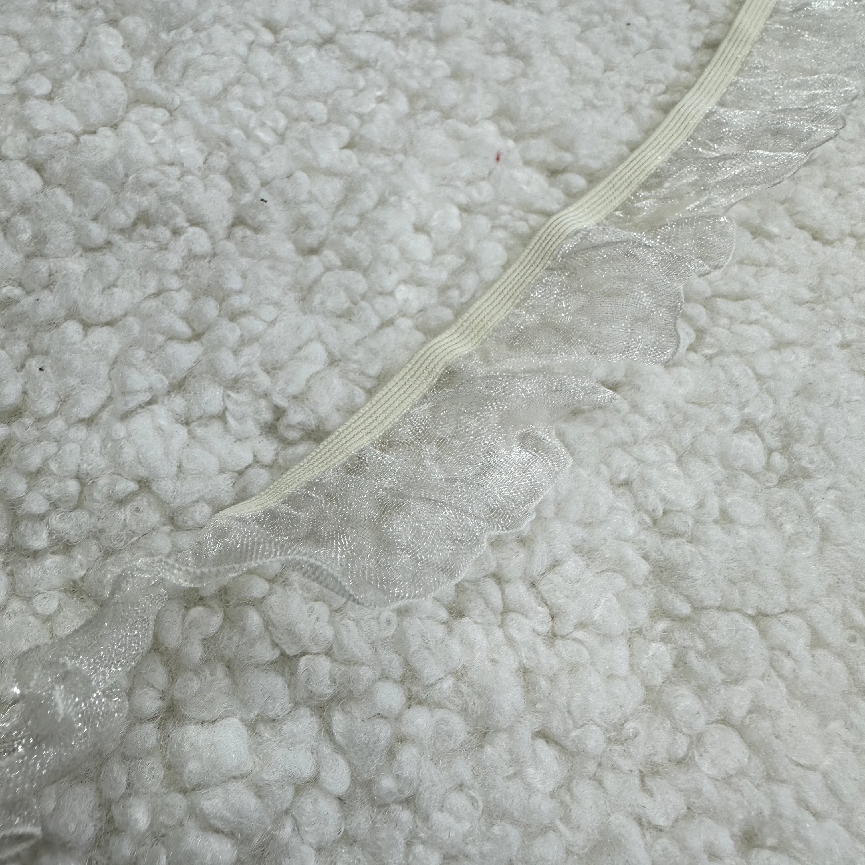 Krem Lastik Fırfır Şerit