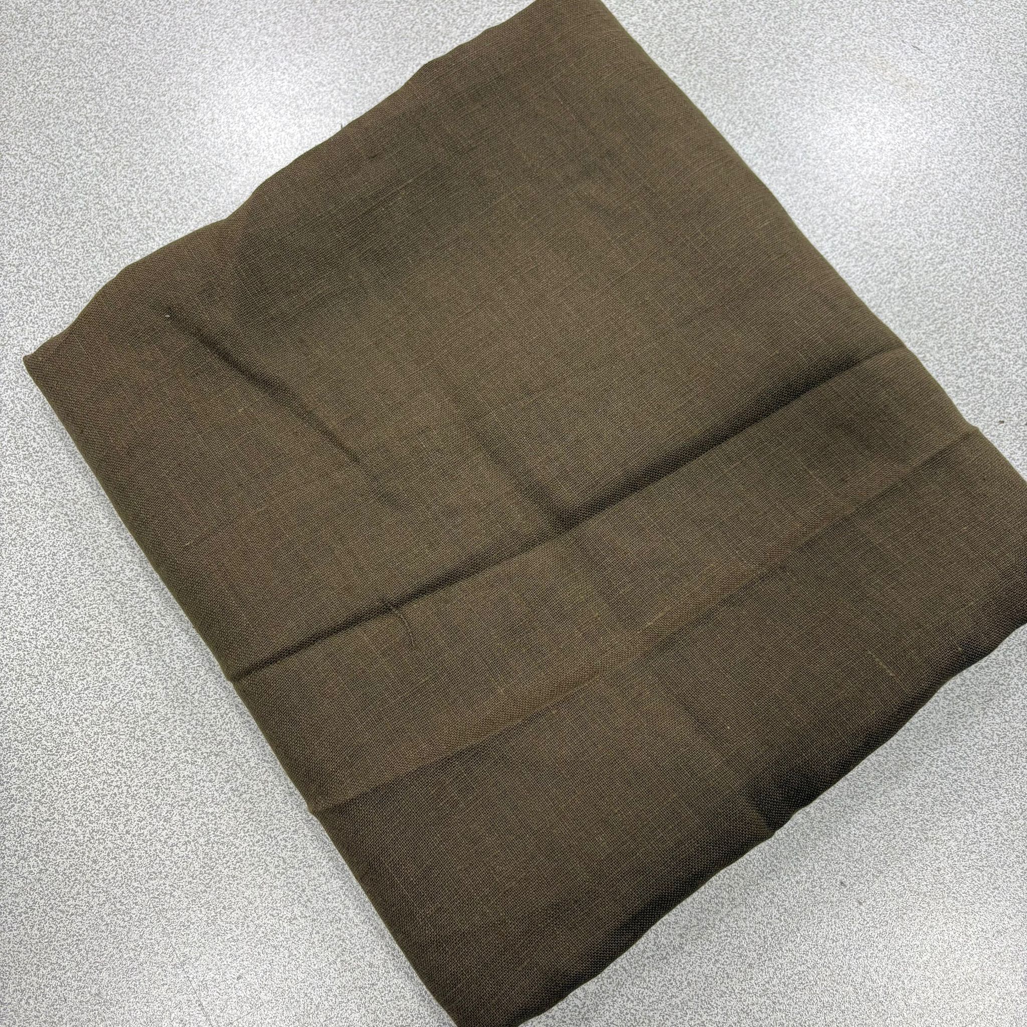 No:107 Kahve 200*140 cm Parça Ham Keten Kumaş