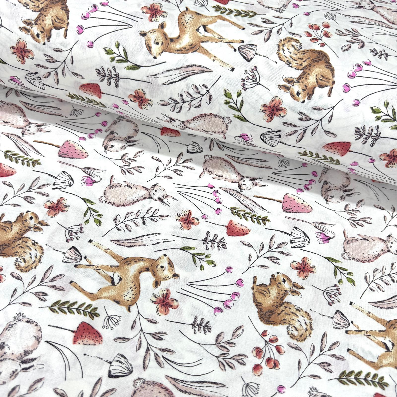 Masal Ormanı Poplin Kumaş