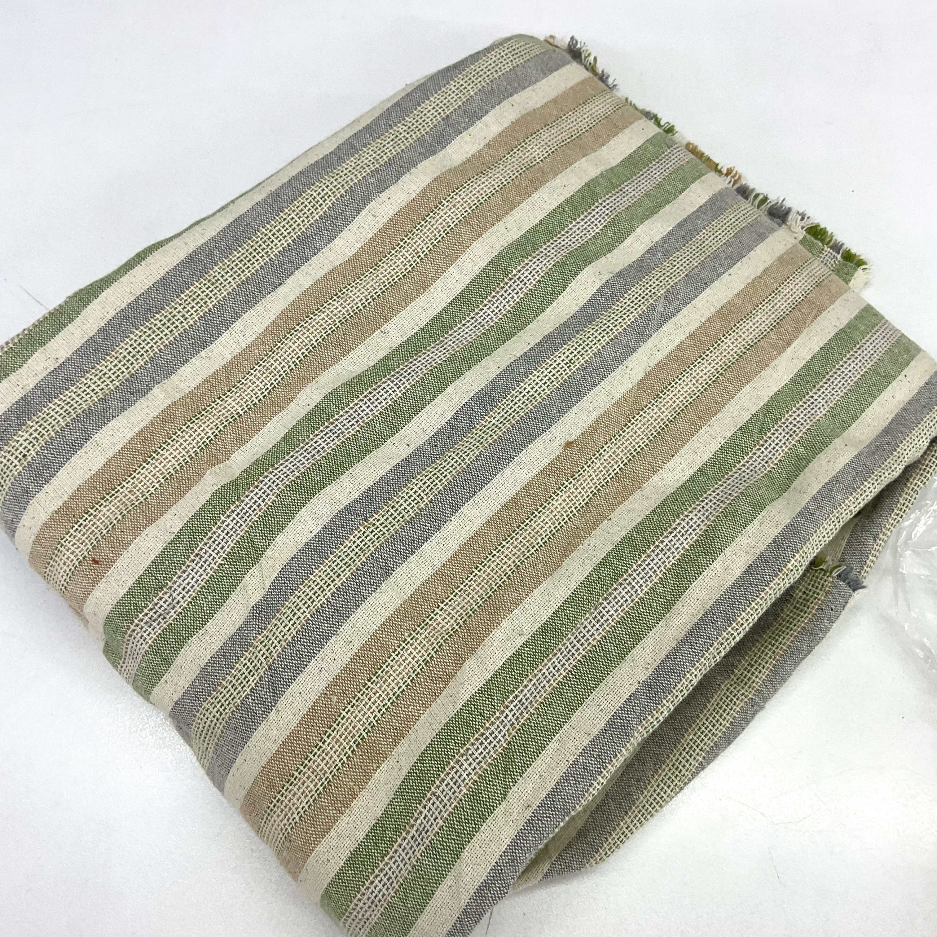 150*200 cm Renkli Çizgili Parça Buldan Bezi Kumaş