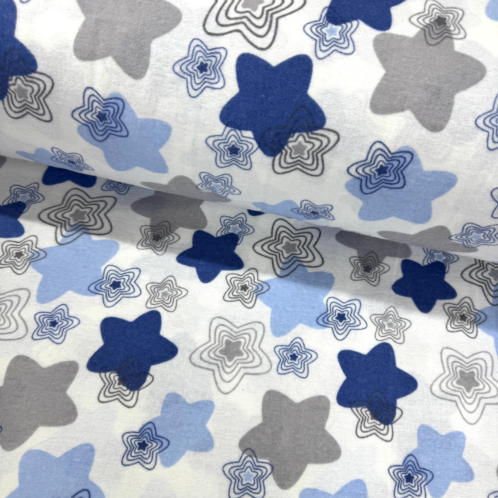 Renkli Yıldızlar Pazen Kumaş