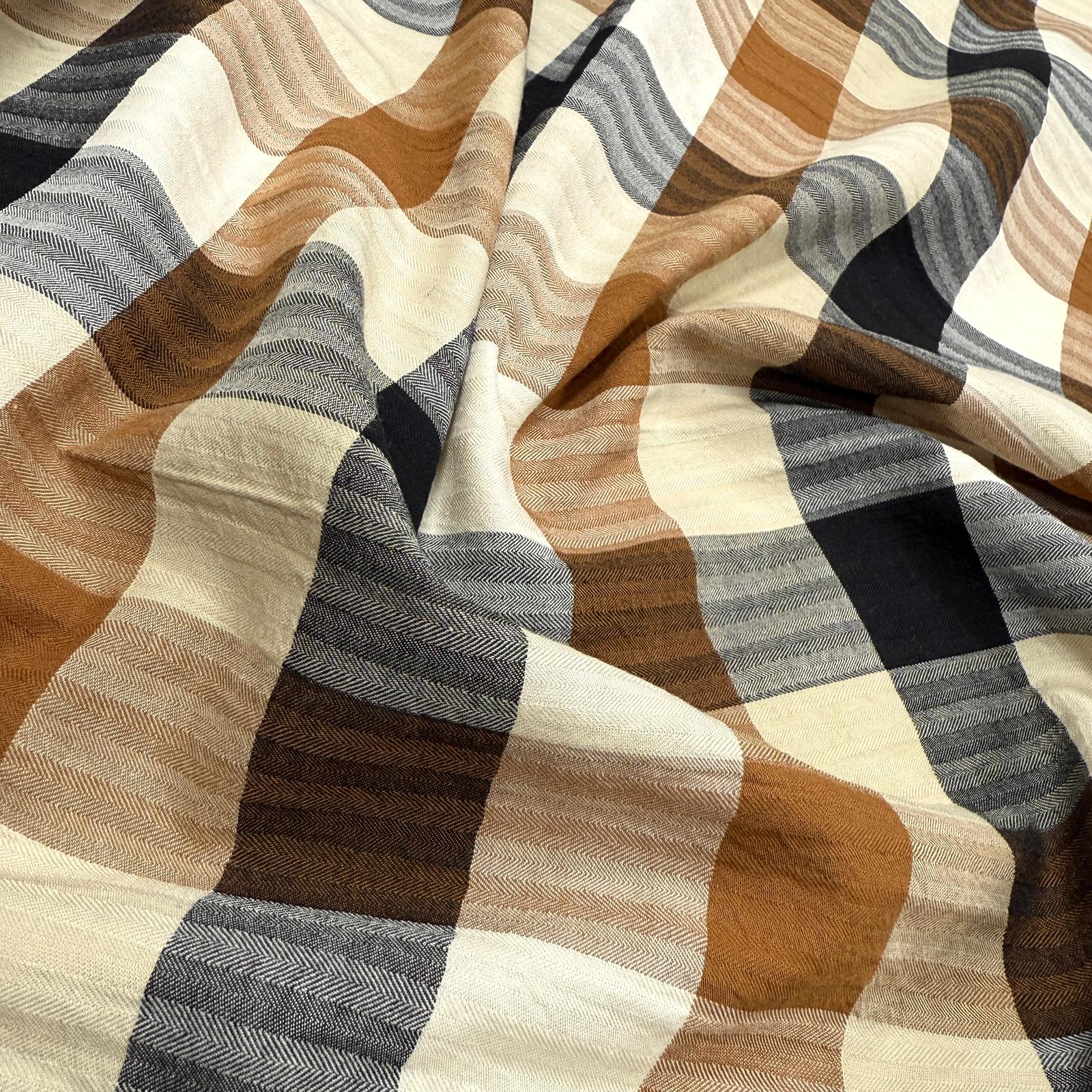 Özel Üretim No 4 Ekose %100 Pamuklu Kumaş