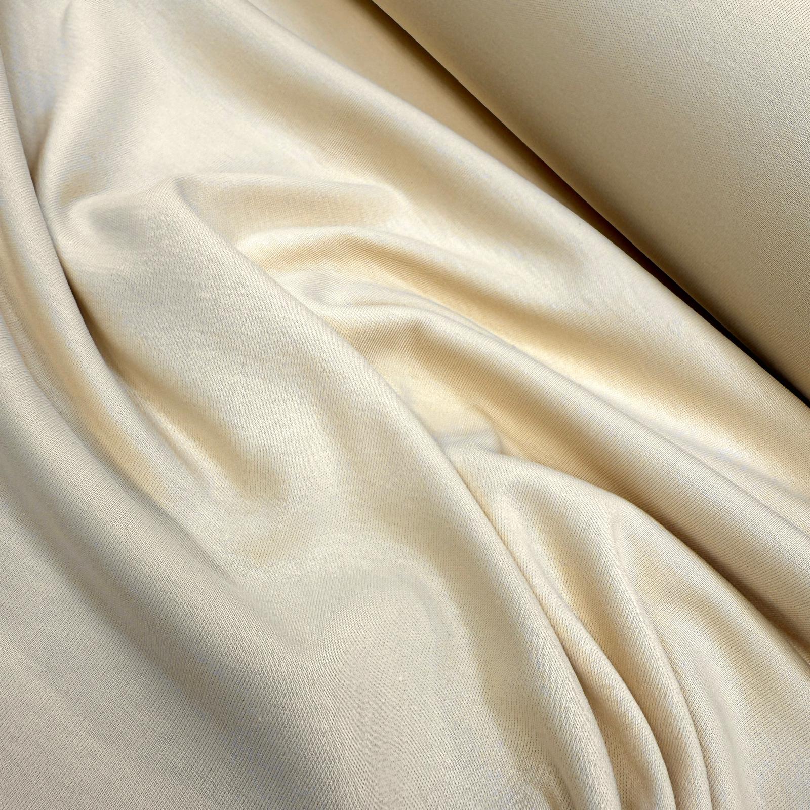 Açık Bej İntaşlar Markalı 40/1 İnterlok Penye Kumaş