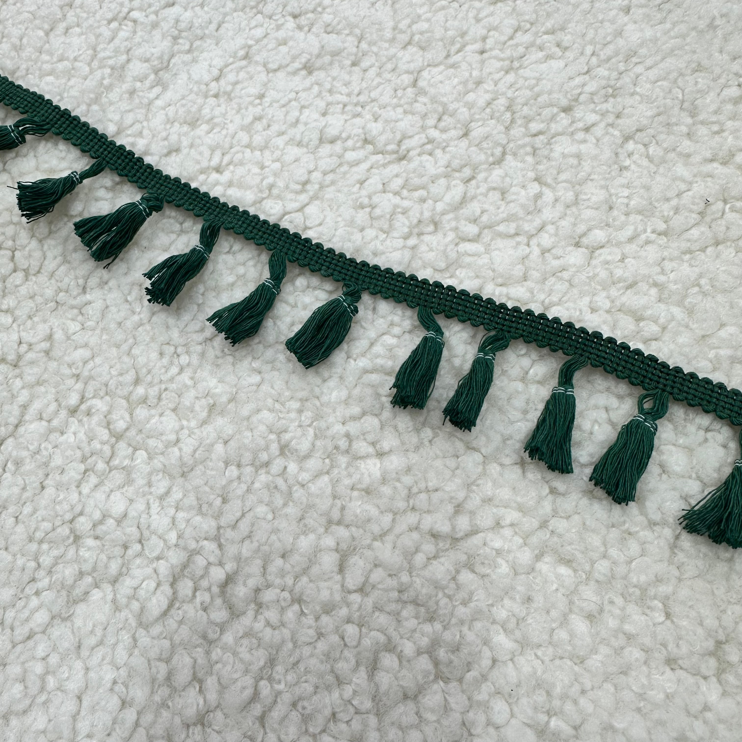 Yeşil Şerit Püskül Pamuklu Kopanaki