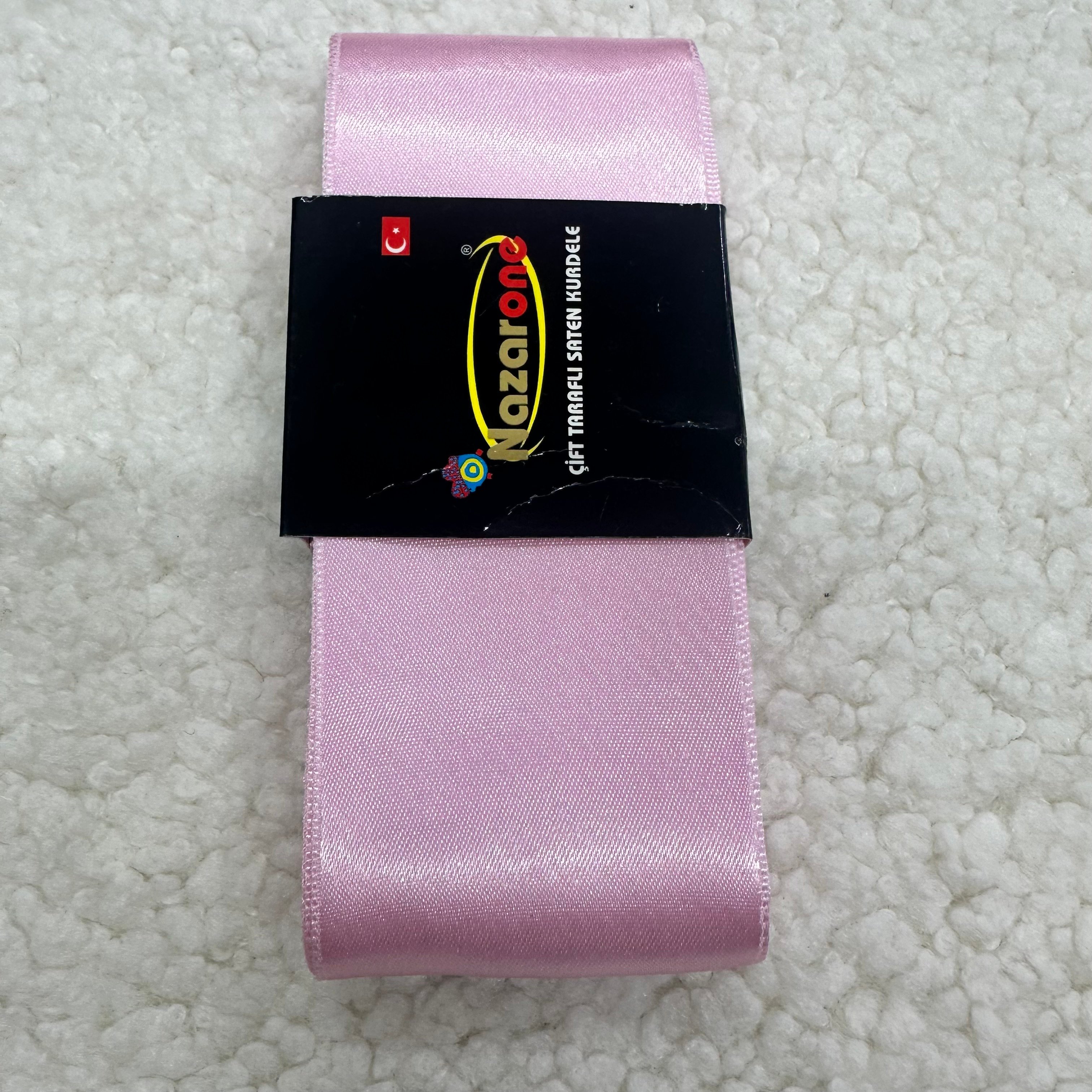 Altı Cm Bebe Pembe Saten Kurdele