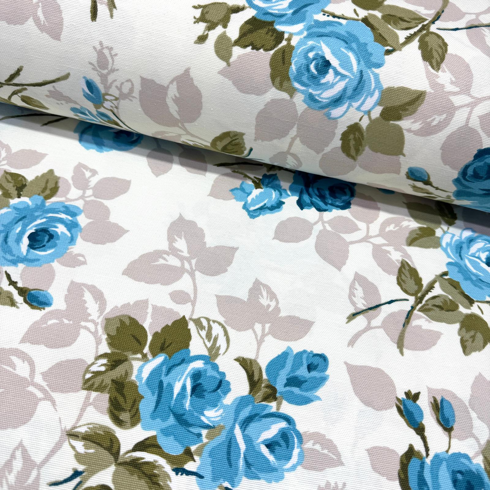 Demet Güller Mavi Panama Keteni