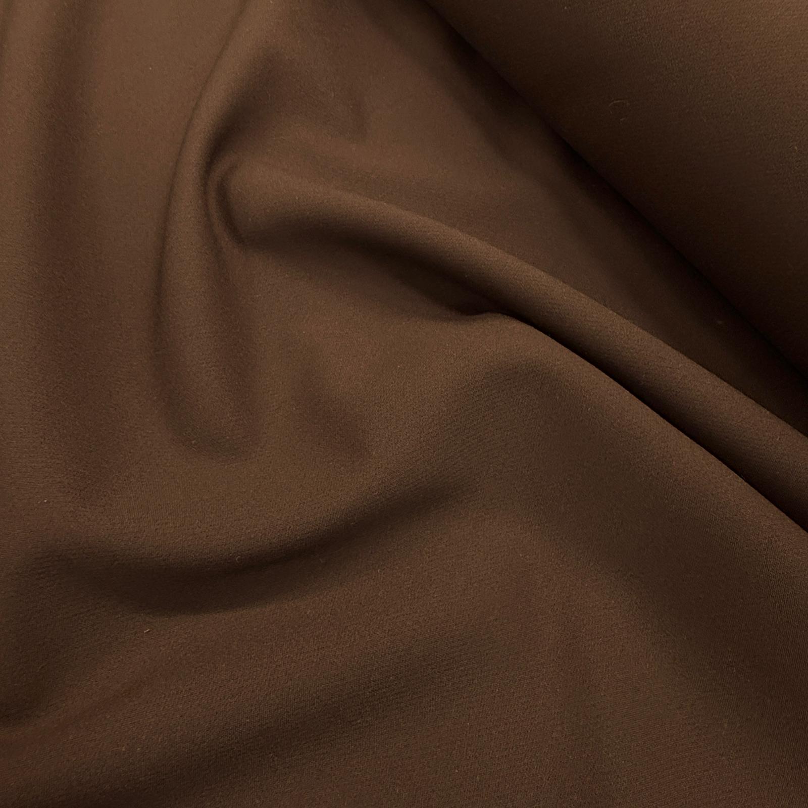 Kahve Double Krep Kumaş