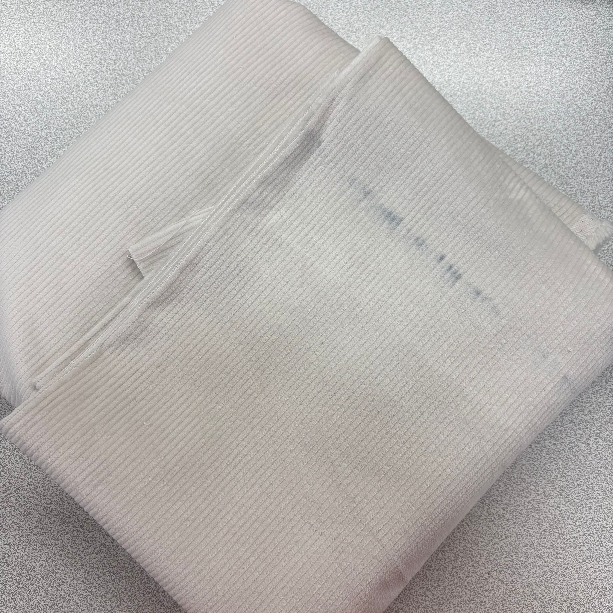 Krem No:87 50*140 cm Parça Fitilli Kadife Kumaş