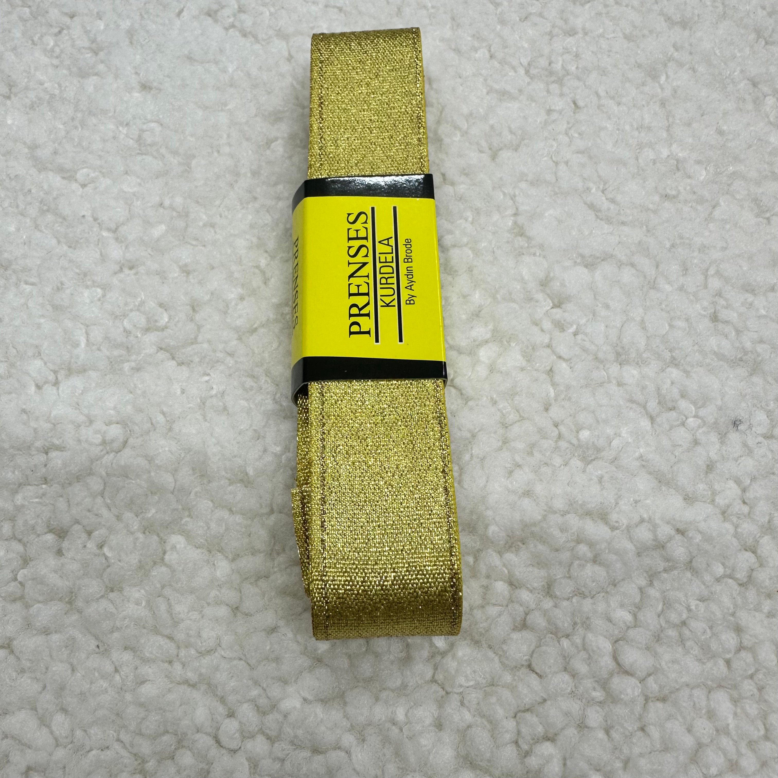 Altın Simli Kurdele 3 Cm