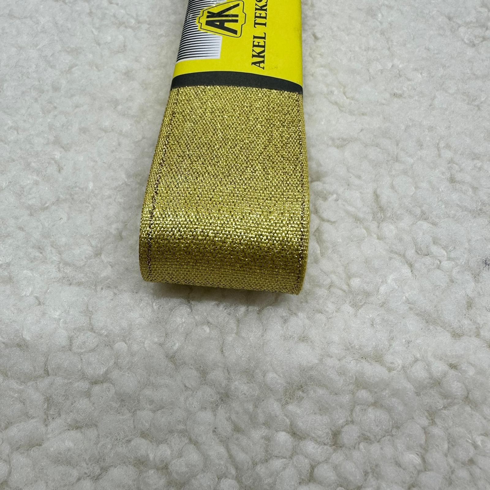 Altın Simli Kurdele 4 Cm