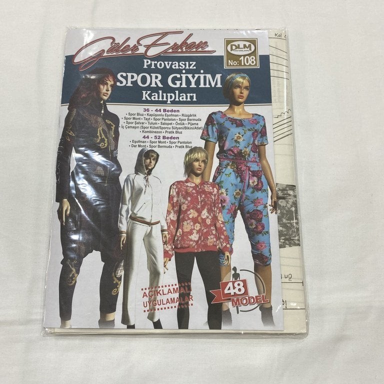Güler Erkan Provasız Spor Giyim Kalıpları Dergisi No:108