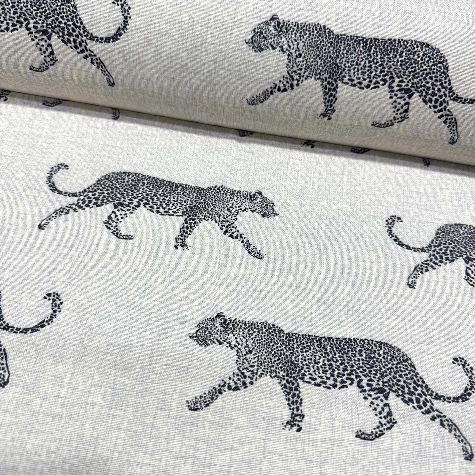 Keten Efektli Kaplanlar Siyah Panama Keteni