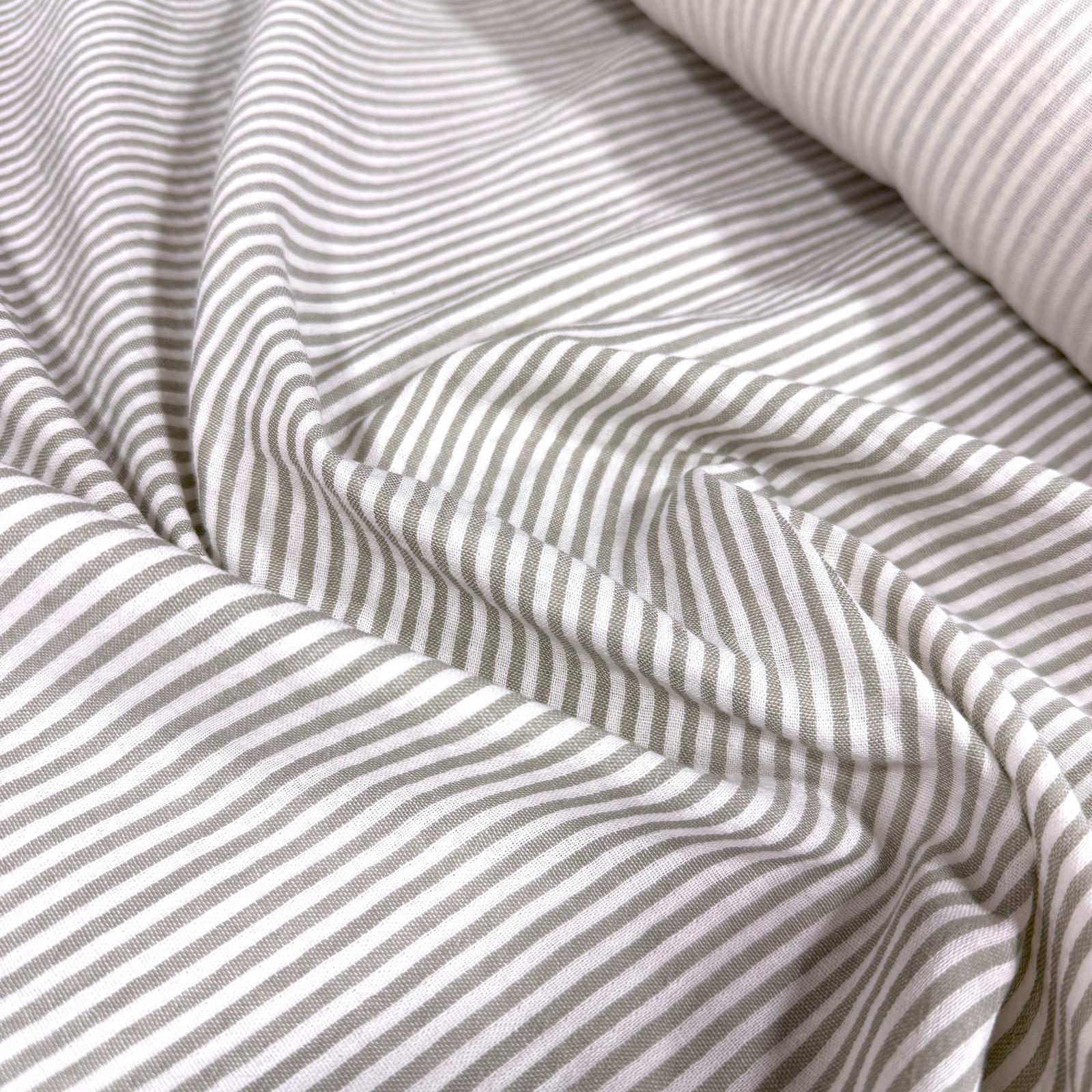 Kampanyalı Çağla Çizgili Bürümcük Müslin Bez Kumaş