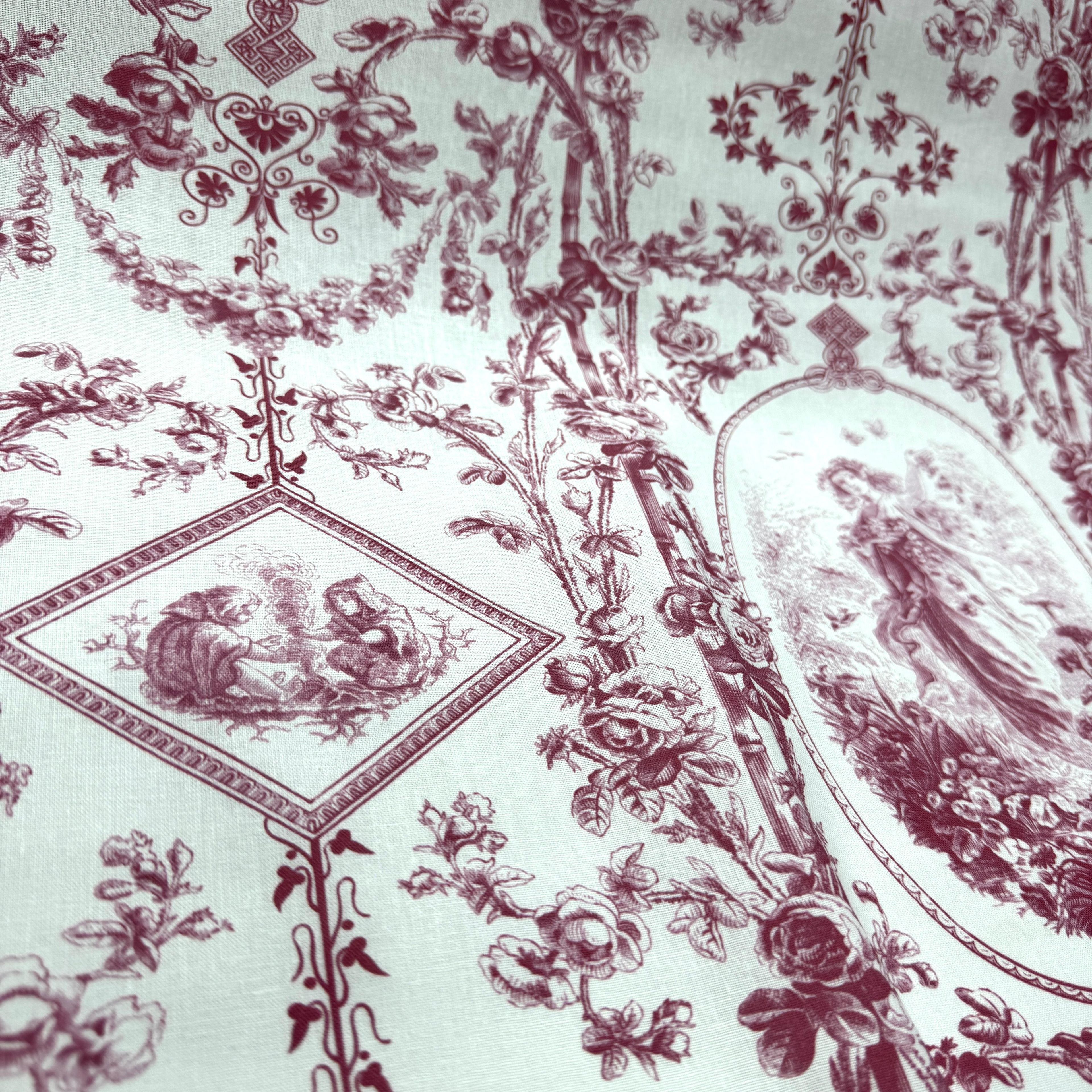 Villagers in the Past Premium Poplin Kumaş