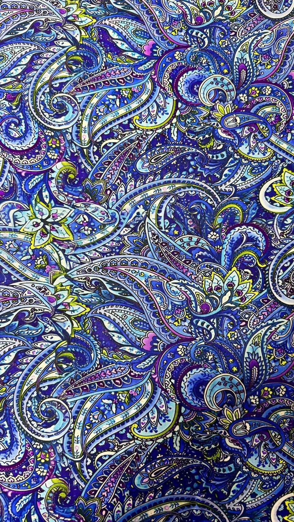 Şallı Gece İntaşlar Viskon Kumaş