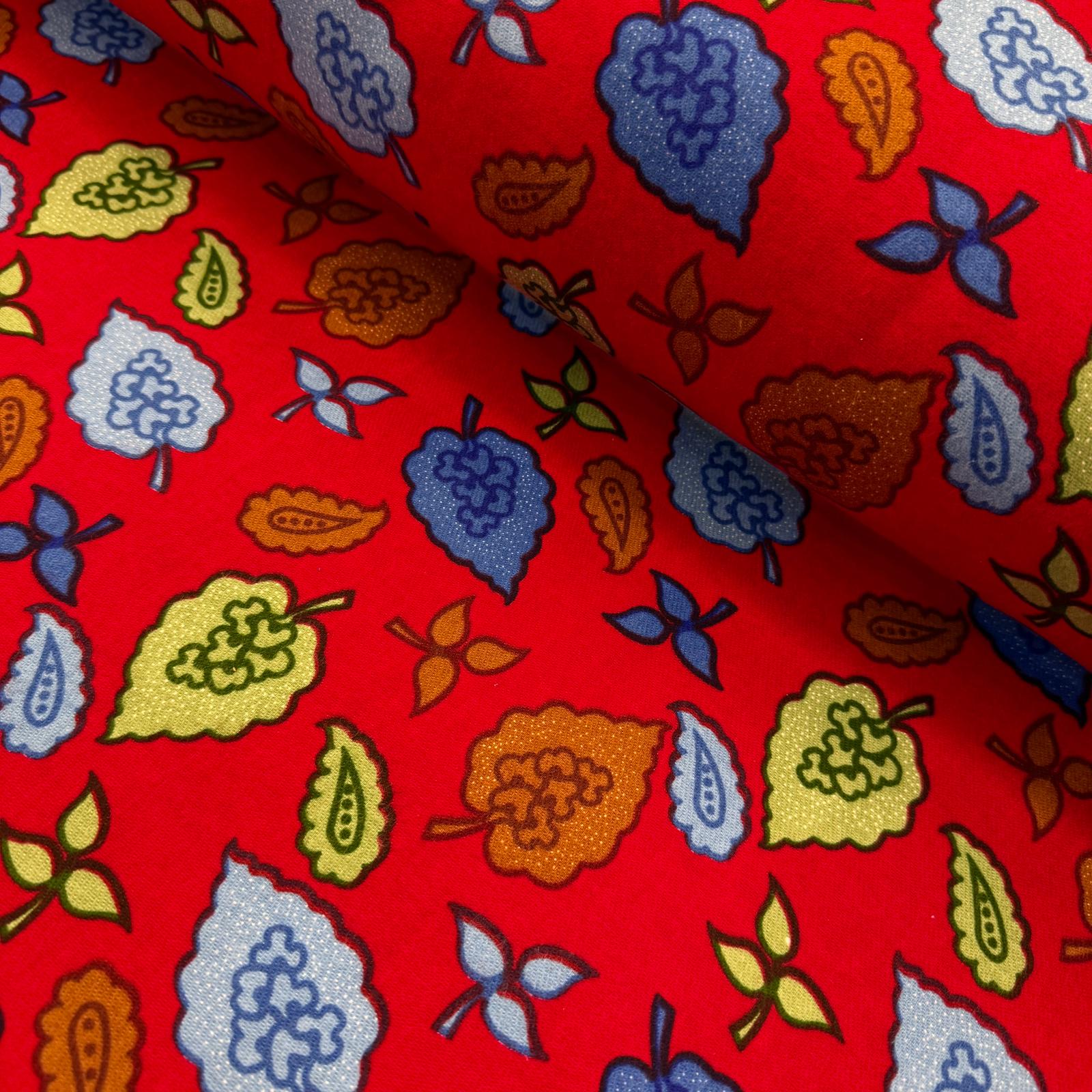 Renkli Yapraklar Divitin Pazen Kumaş