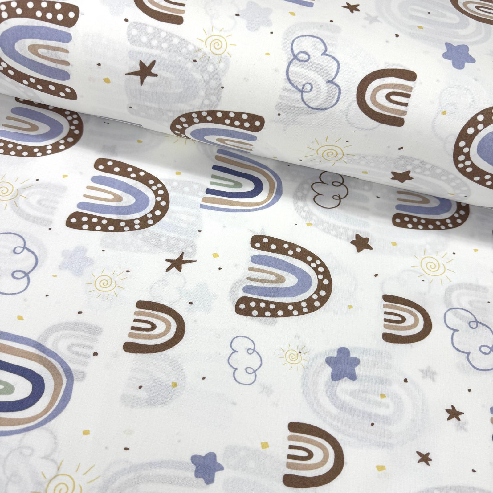 Güzel Gökkuşakları Poplin Kumaş