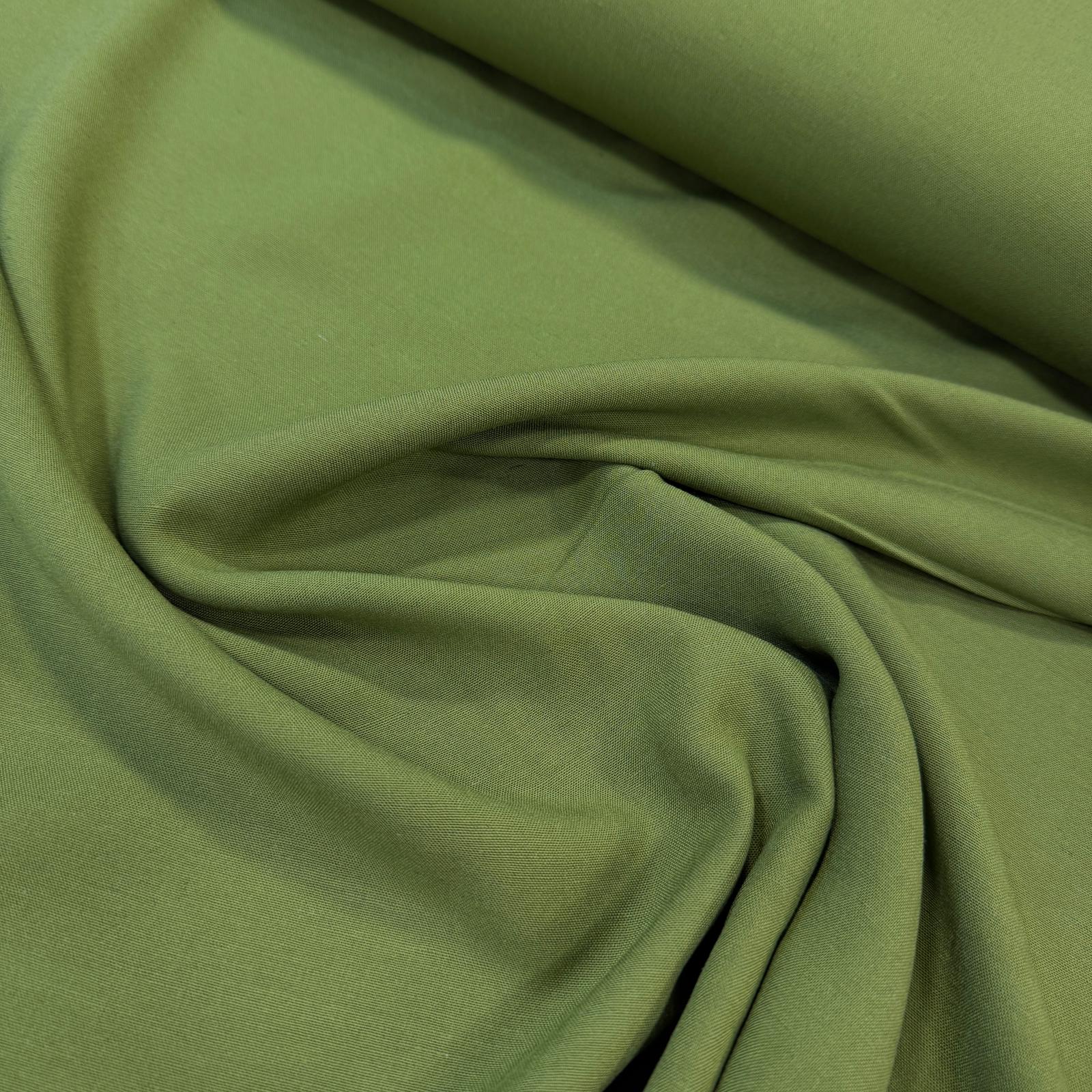 Kampanyalı İhraç Fazlası Ceviz Yeşil Viskon Keten Kumaş