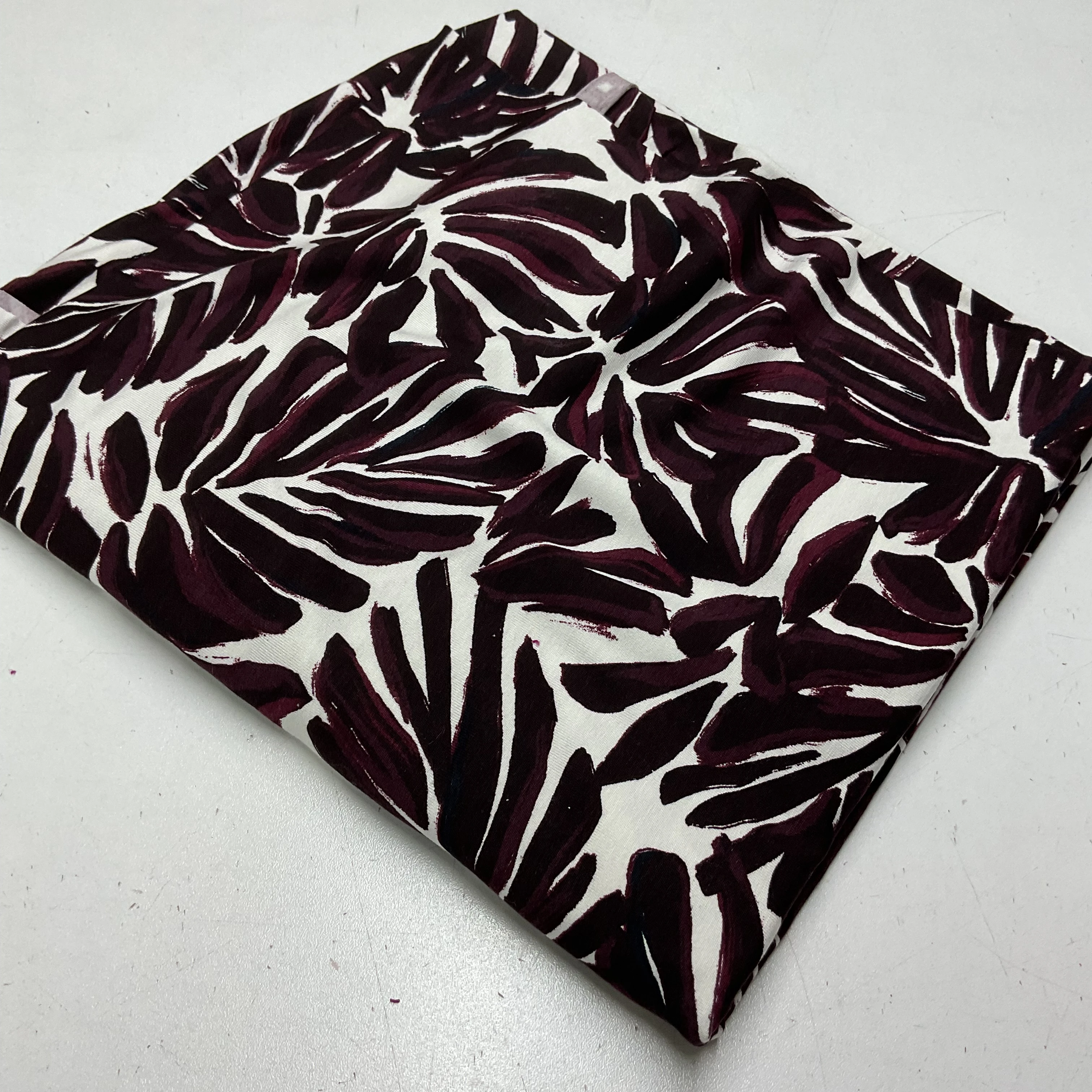 100*150 Bordo Palmiye Viskon Penye Parça Kumaş