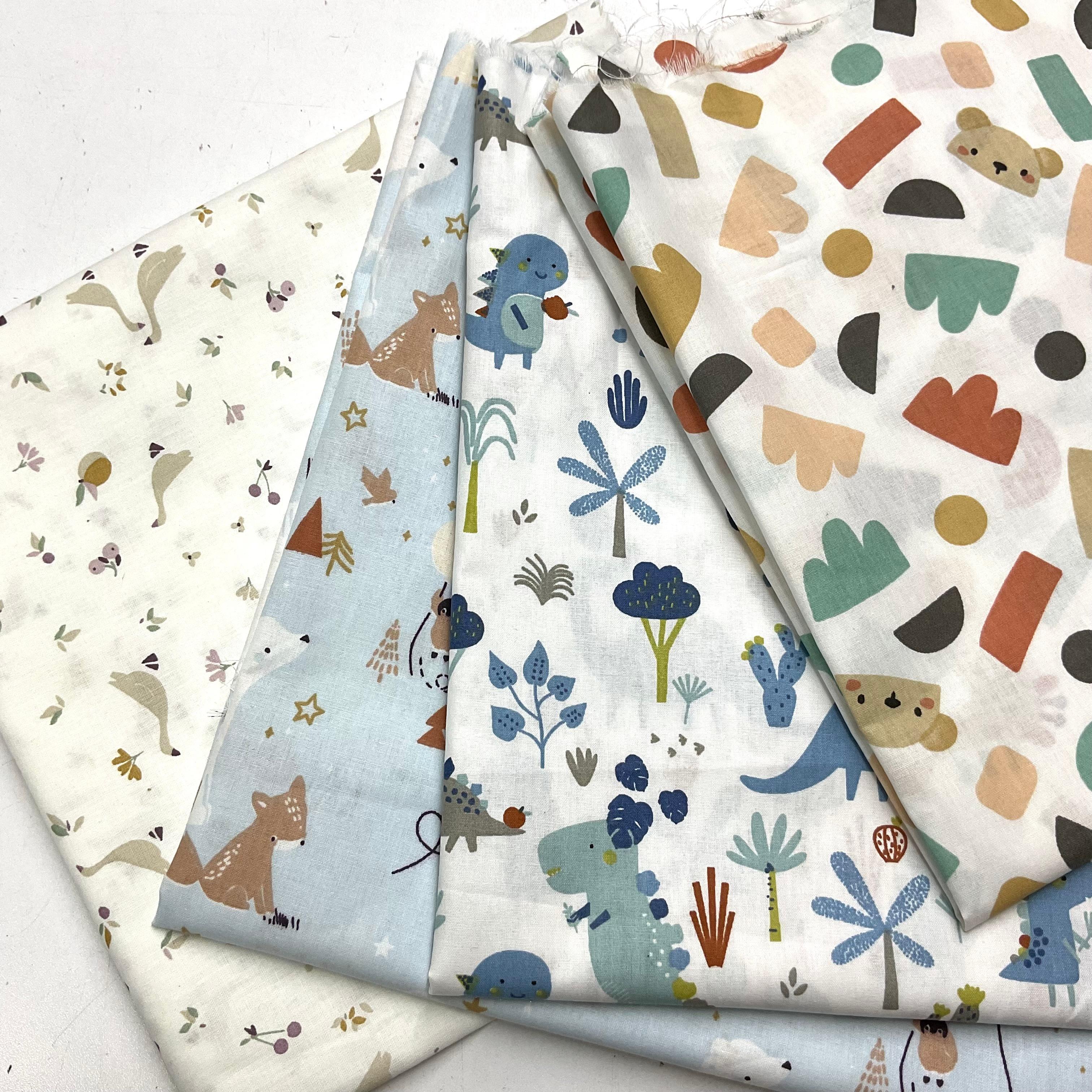No:1 50*140 Cm Poplin 4 Adet Parça Kumaş Seti